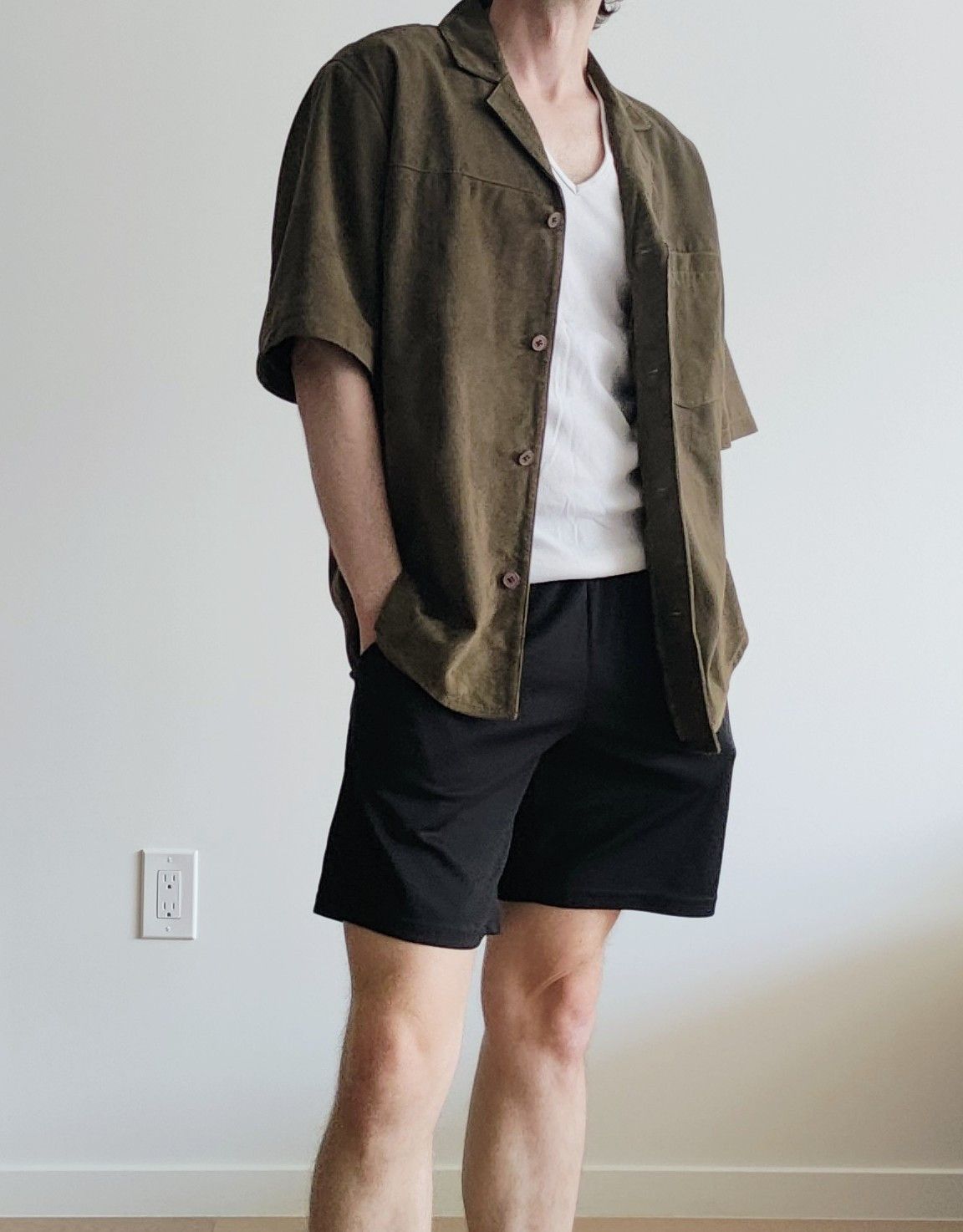 Deadwood (NWT) Suede Bahama Shirt - Olive - M Size US M / EU 48-50 / 2 - 7 Thumbnail