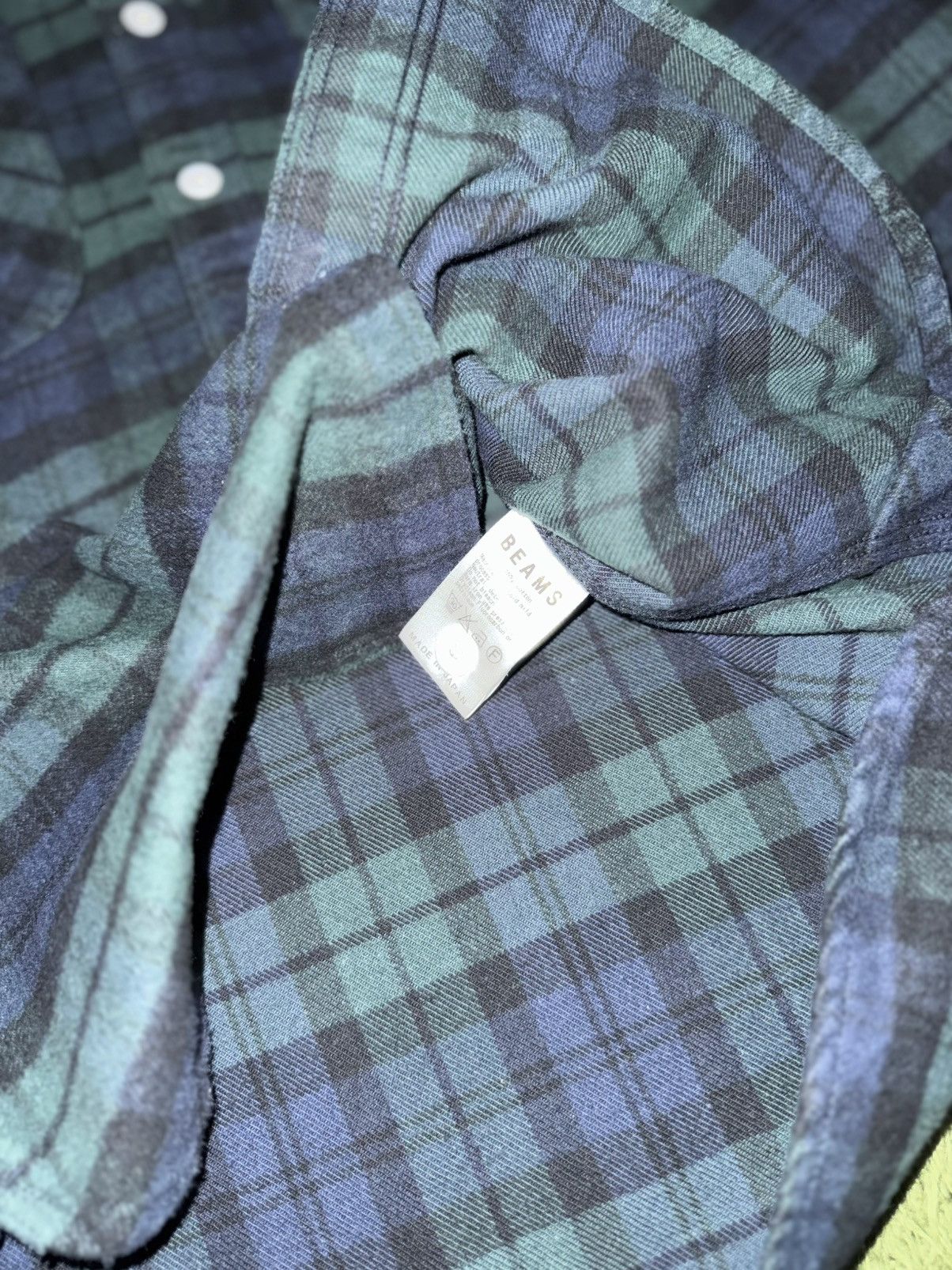 Beams Plus [S] Beams Plus Heavy Blackwatch Flannel Shirt Made in Japan Size US S / EU 44-46 / 1 - 6 Thumbnail