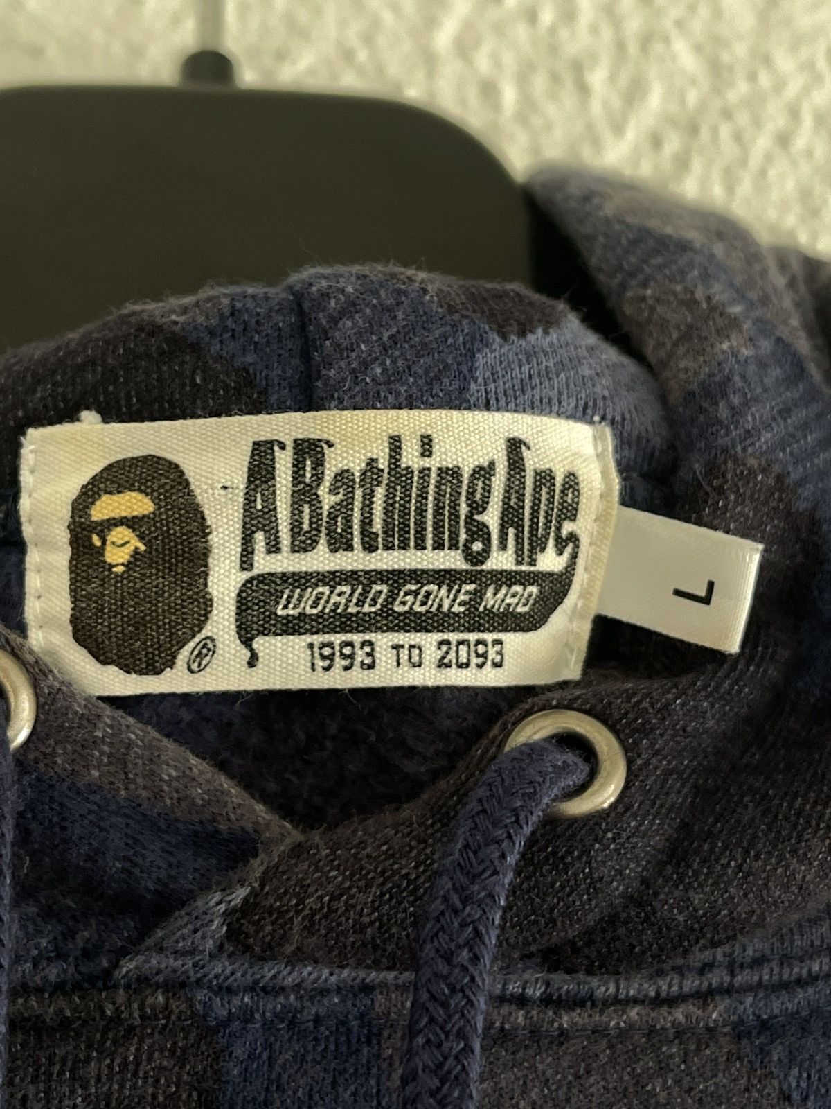 Bape A Bathing Ape Blue Camo Jacquard Hoodie Size US L / EU 52-54 / 3 - 8 Thumbnail