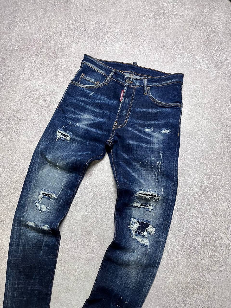 Dsquared2 Vintage Dsquared2 Patchwork Denim Pants Jeans 32 Size US 32 / EU 48 - 2 Thumbnail