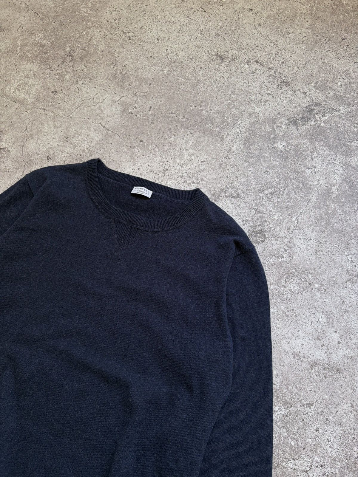 Brunello Cucinelli Brunello Cucinelli Dark Blue Sweater Size L Size US L / EU 52-54 / 3 - 2 Thumbnail