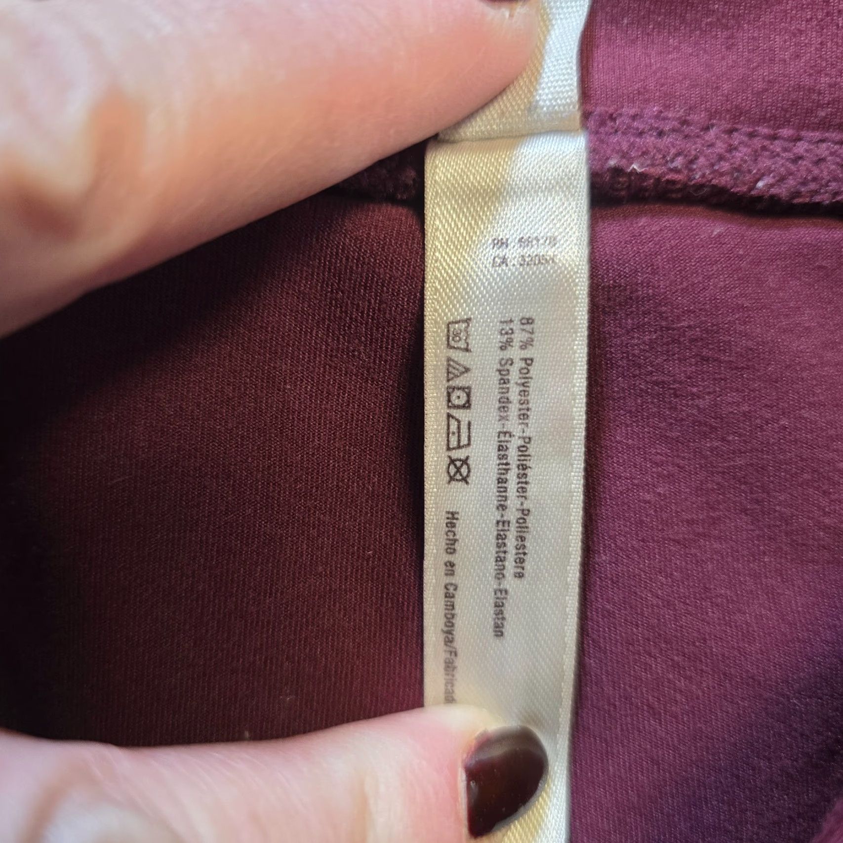 Free People Free People Pants Women Small Red Burgundy Stretch Legging Workout Casual Ankle Skinny Activewear Casual Wear Womens Size 28" / US 6 / IT 42 - 4 Thumbnail