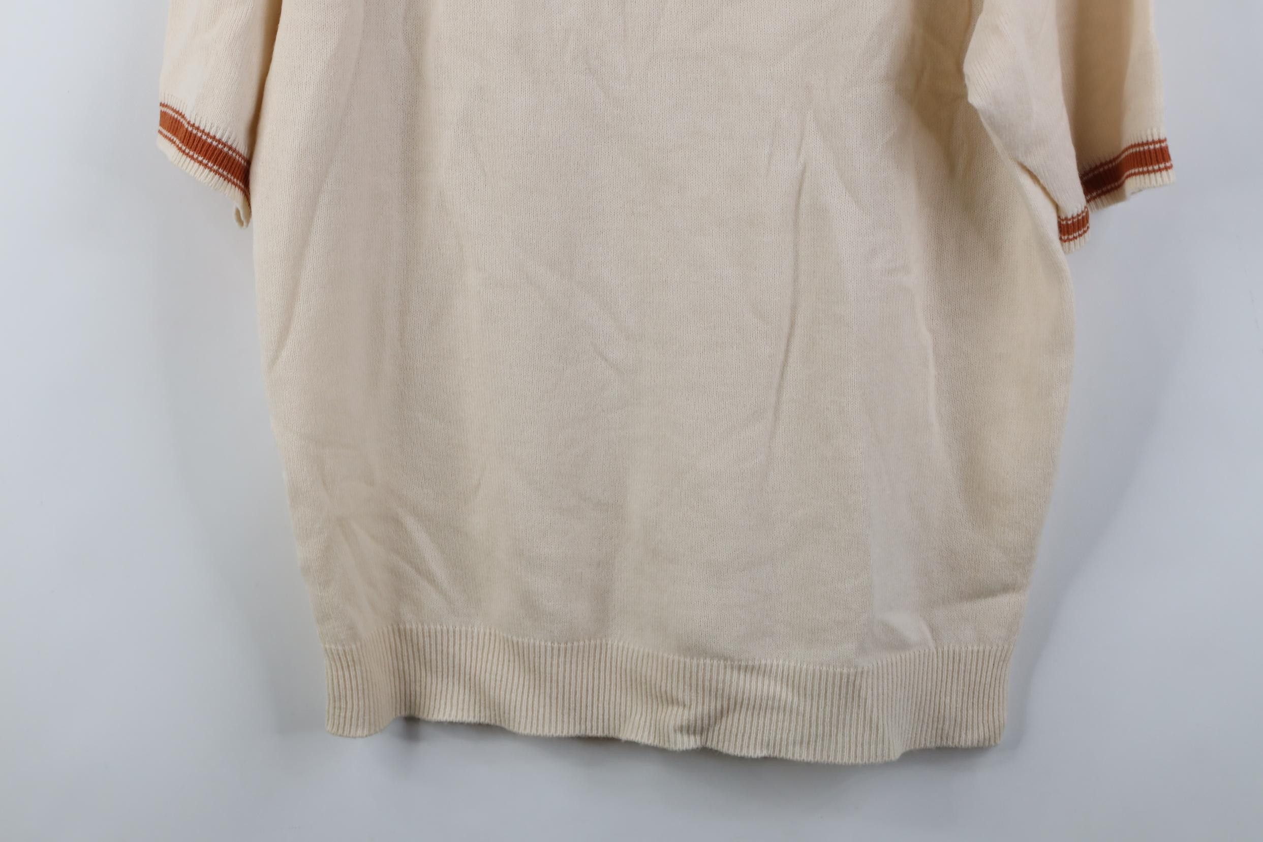 Vintage Vintage 50s Streetwear Short Sleeve Knit Mock Neck Sweater Size US M / EU 48-50 / 2 - 3 Thumbnail