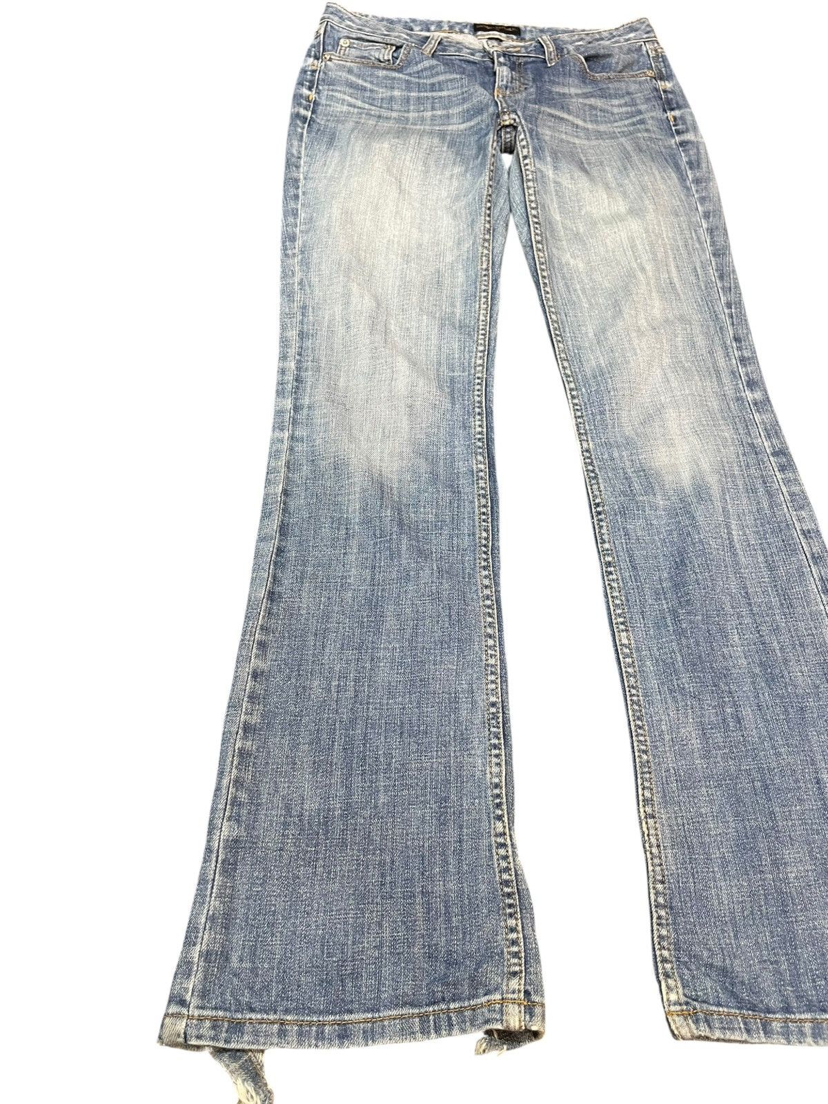If Six Was Nine Vintage Banana Republic Flare Distressed Denim Size US 29 - 3 Thumbnail