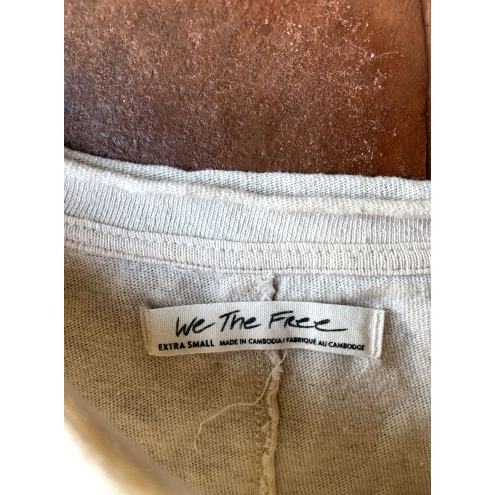Vintage VINTAGE? No — We the Free Awesome Long Sleeve Sweater Shirt Women XS Beige Bohemian Knit Crew Neck Casual Oversized Size XS / US 0-2 / IT 36-38 - 2 Thumbnail