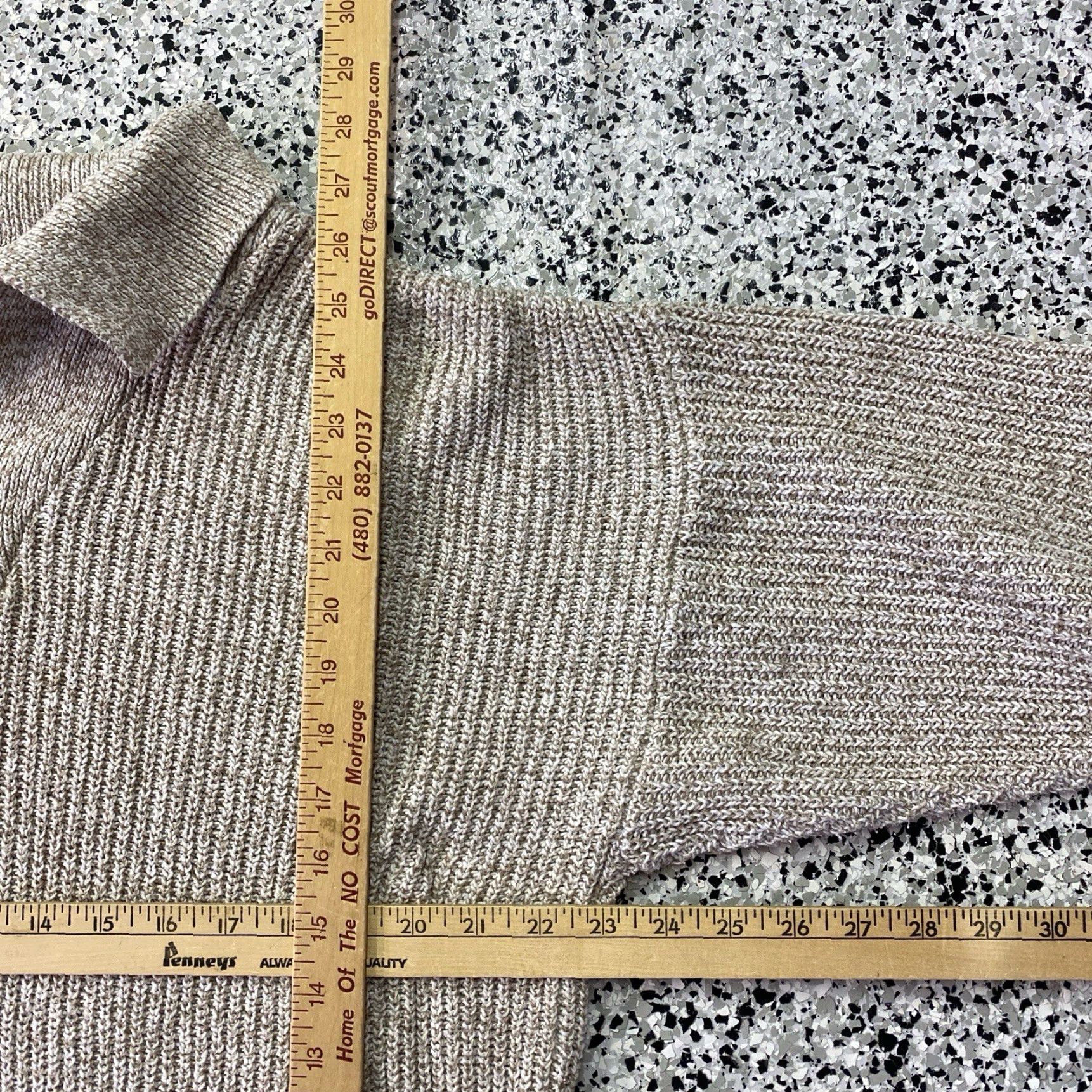Eddie Bauer Eddie Bauer Beige Small 1/4 Button Cotton Knit Pullover Sweater Shirt? Size US S / EU 44-46 / 1 - 3 Thumbnail
