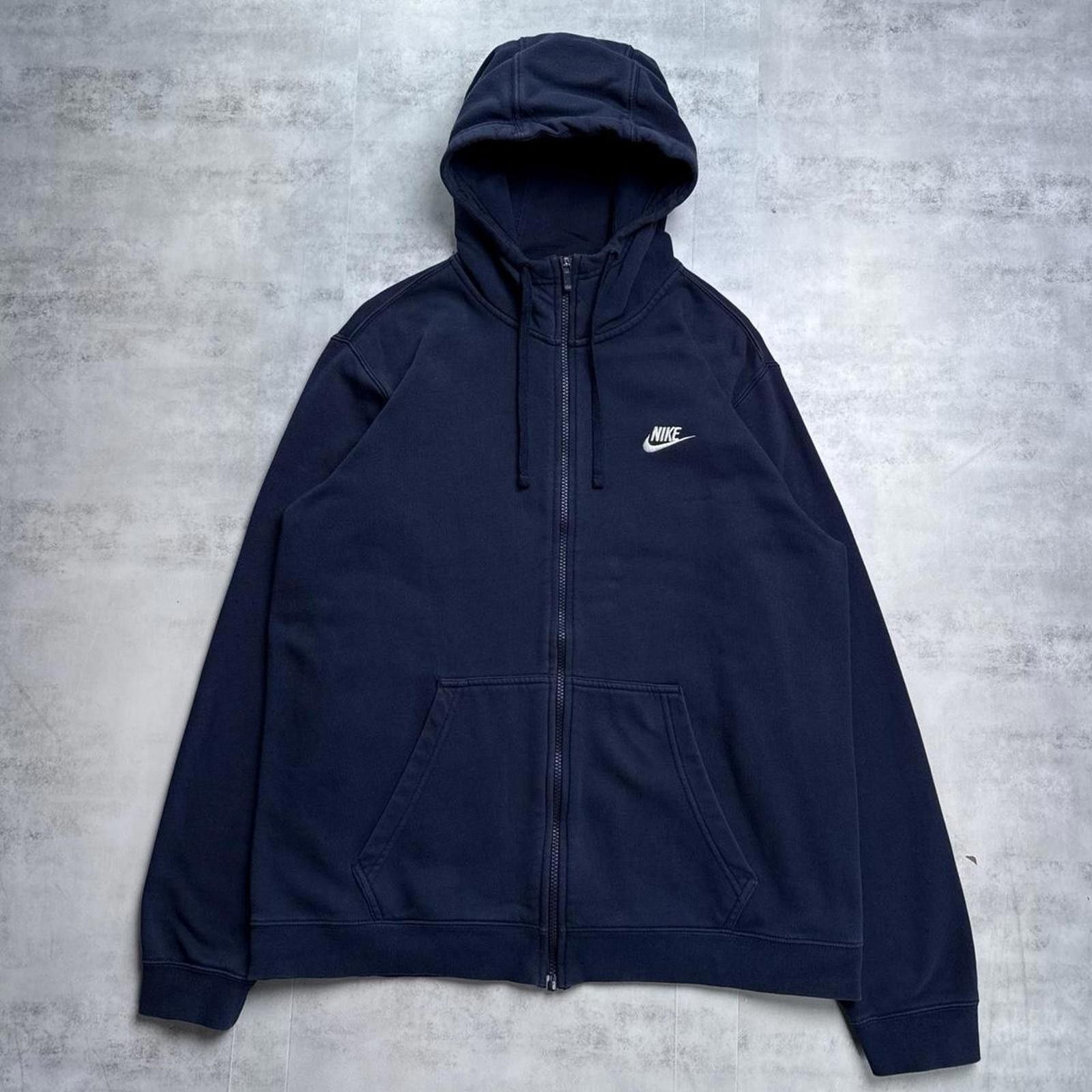 Nike Y2K Nike 00s Navy Zip Up Hoodie Jacket Size US L / EU 52-54 / 3 - 1 Thumbnail
