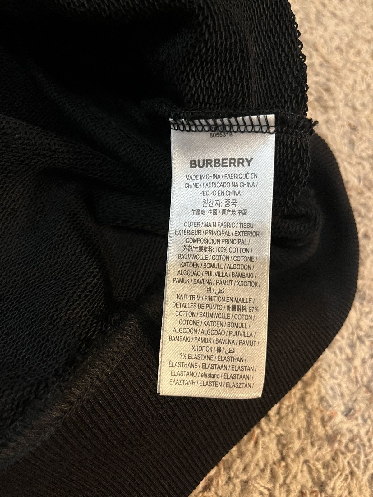 Burberry Burberry Logo Print Cotton Hoodie Size US XL / EU 56 / 4 - 15 Thumbnail