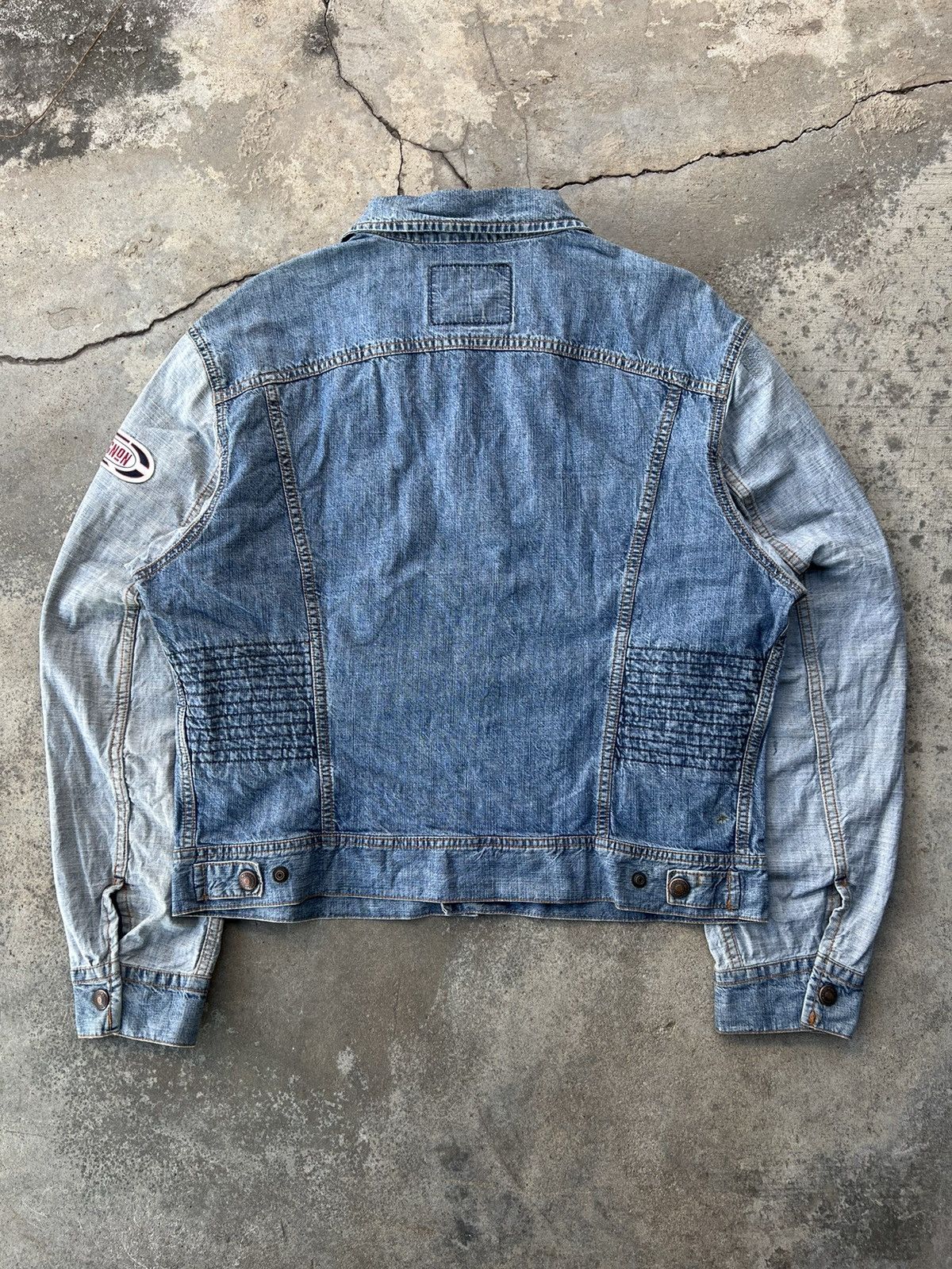Vintage Vintage Chevignon Denim Jacket Distressed Grunge Size US M / EU 48-50 / 2 - 13 Thumbnail