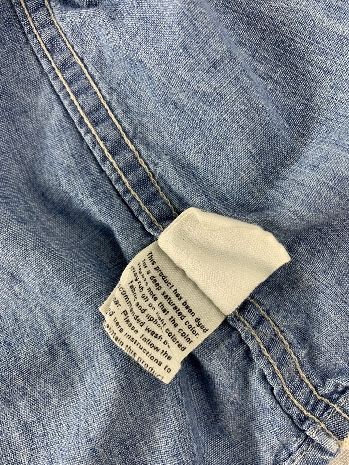Polo Ralph Lauren Polo by Ralph Lauren Denim Shirt Dungarees Star Design Size L / US 10 / IT 46 - 10 Thumbnail