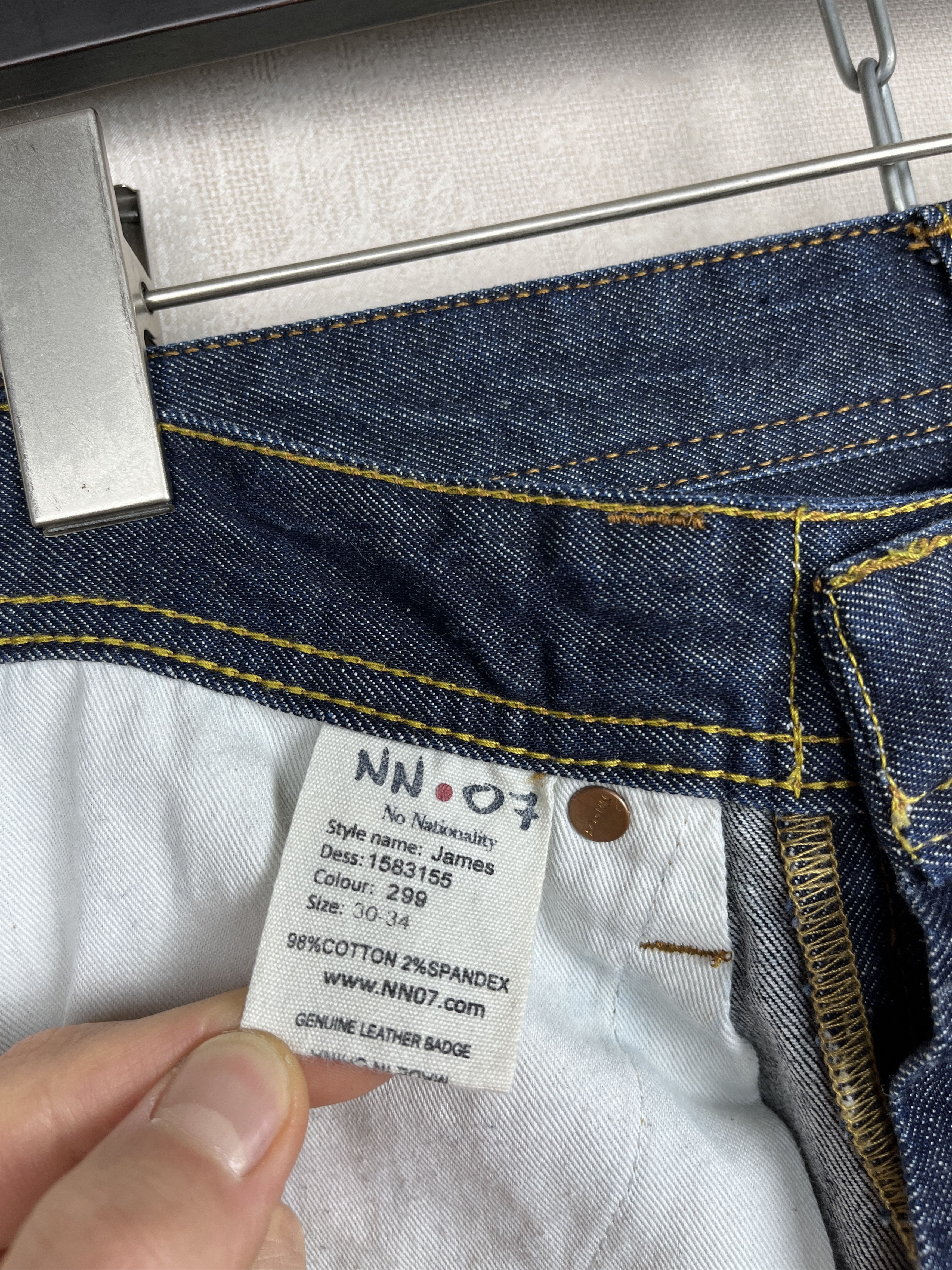 NN07 NN07 No Nationality Selvedge Denim Jeans Sz 30 / 34 Slim Fit Size US 30 / EU 46 - 20 Thumbnail