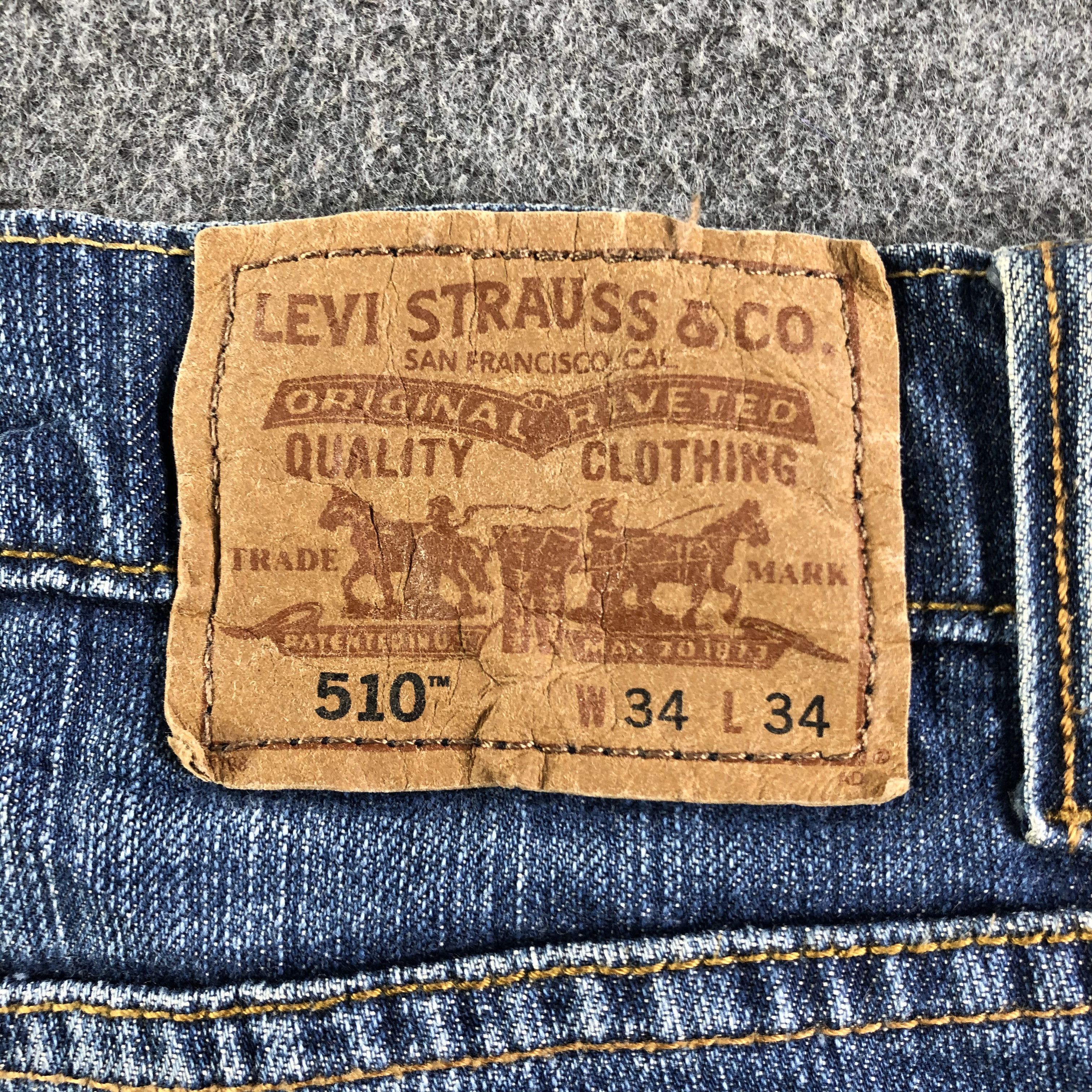 Levi's Vintage Blue Wash Levis 510 Jeans-J3045 Size US 35 - 5 Thumbnail