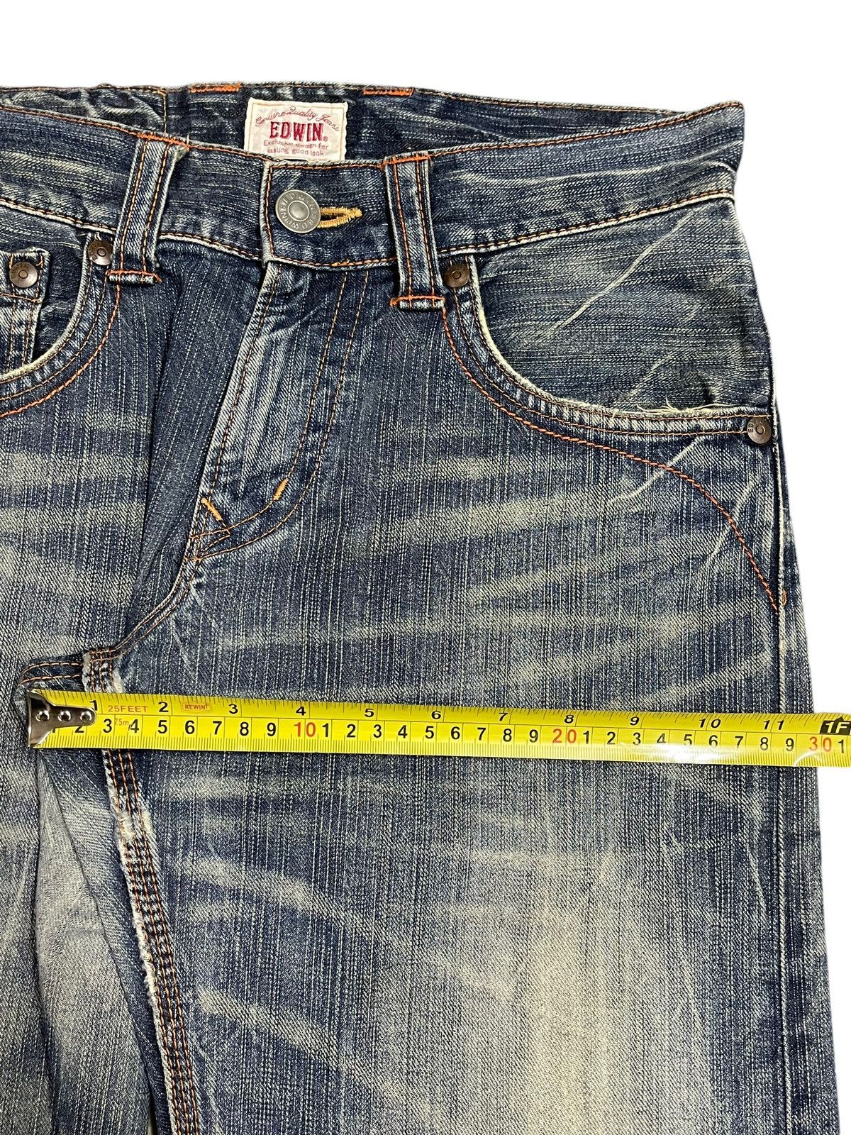 Edwin Edwin XV Exclusive Vintage Blue Faded Wash Baggy Jeans Size US 30 / EU 46 - 14 Thumbnail