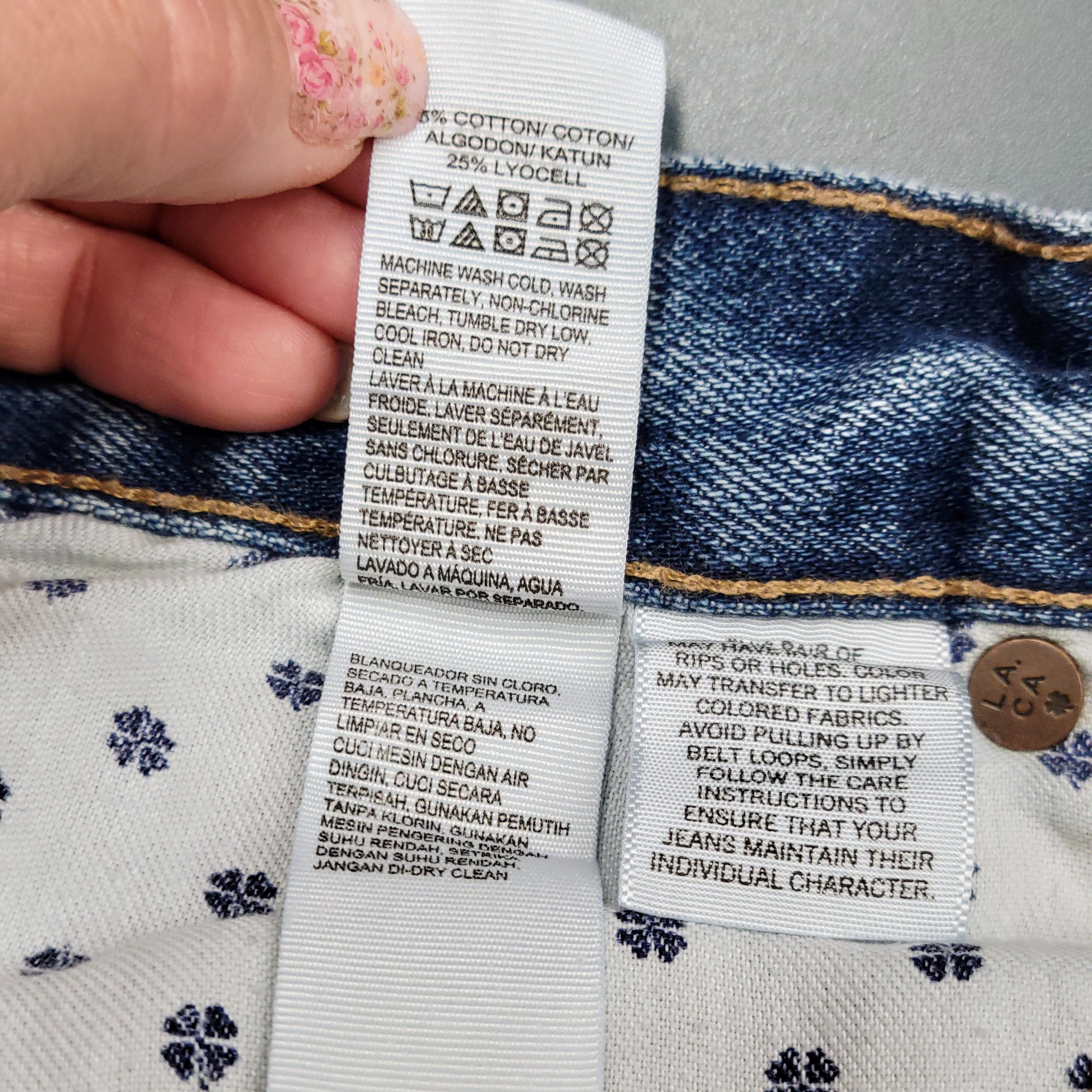 Lucky Brand Lucky Brand Vintage Button Fly High Rise Distress Blue Jeans Size 28" / US 6 / IT 42 - 13 Thumbnail