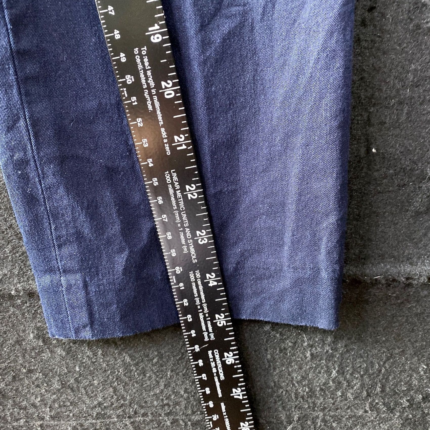 Talbots VINTAGE Talbots Womens Pants Blue Mid Rise High Waist Straight Ankle Workwear Stretch 6P Size 24" / US 00 / IT 34 - 6 Thumbnail