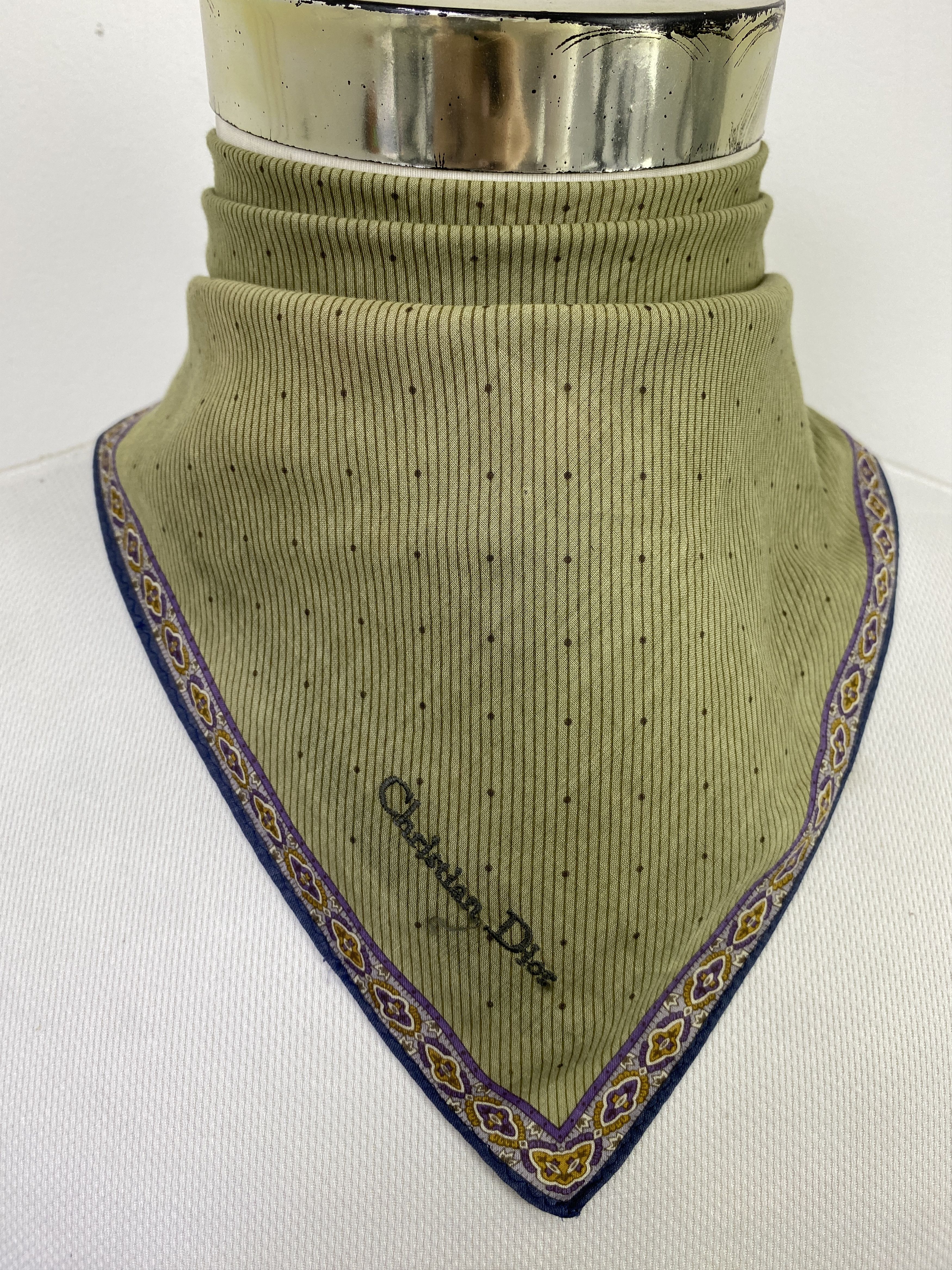 Dior Vintage Dior Handkerchief / Neckerchief KT0178 Size ONE SIZE - 2 Thumbnail