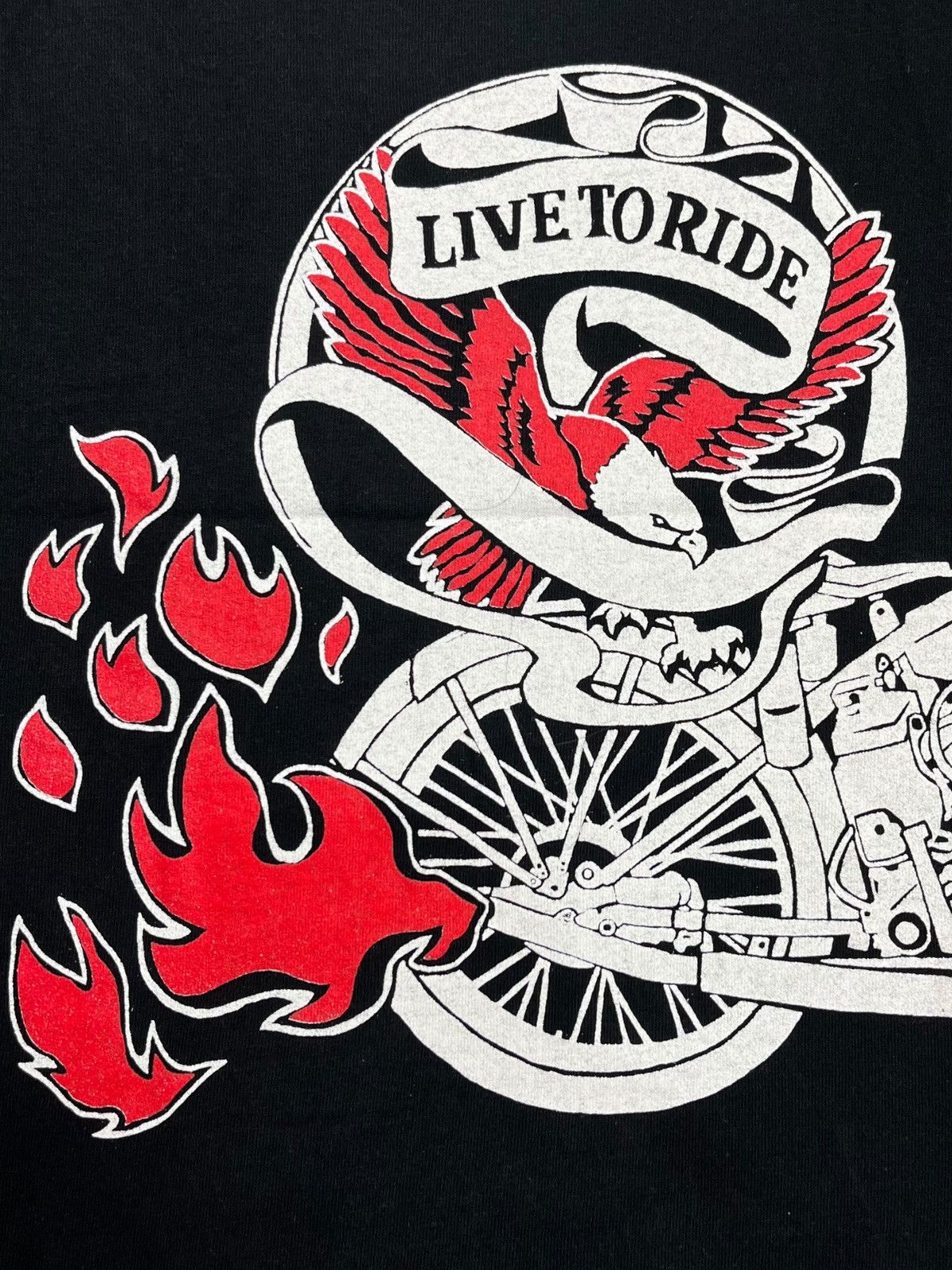Comme des Garcons AD2002 Junya Watanabe - Live To Ride Cross Tee Size US M / EU 48-50 / 2 - 4 Thumbnail