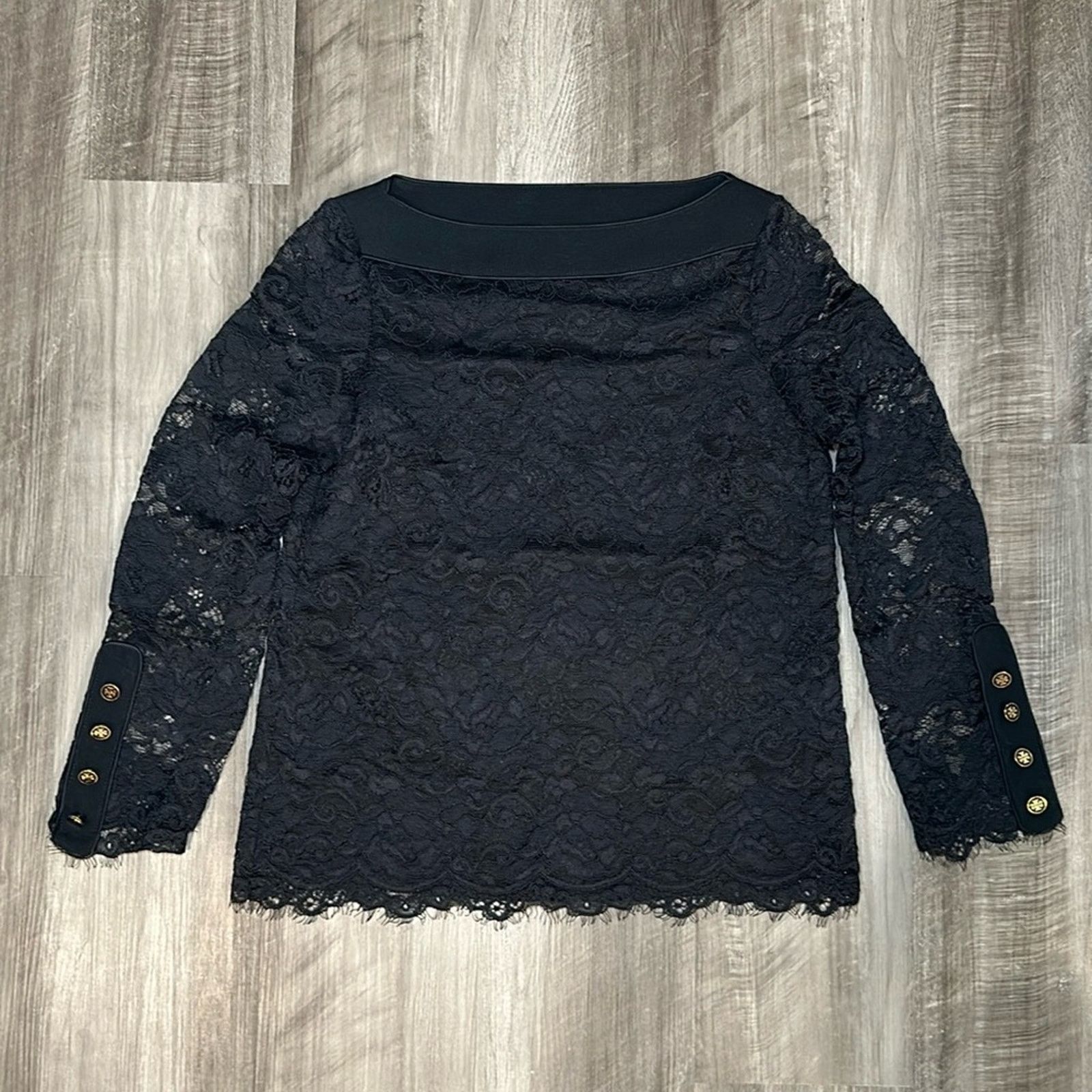 Tory Burch Tory Burch Floral Lace Blouse - 4 Size S / US 4 / IT 40 - 2 Thumbnail