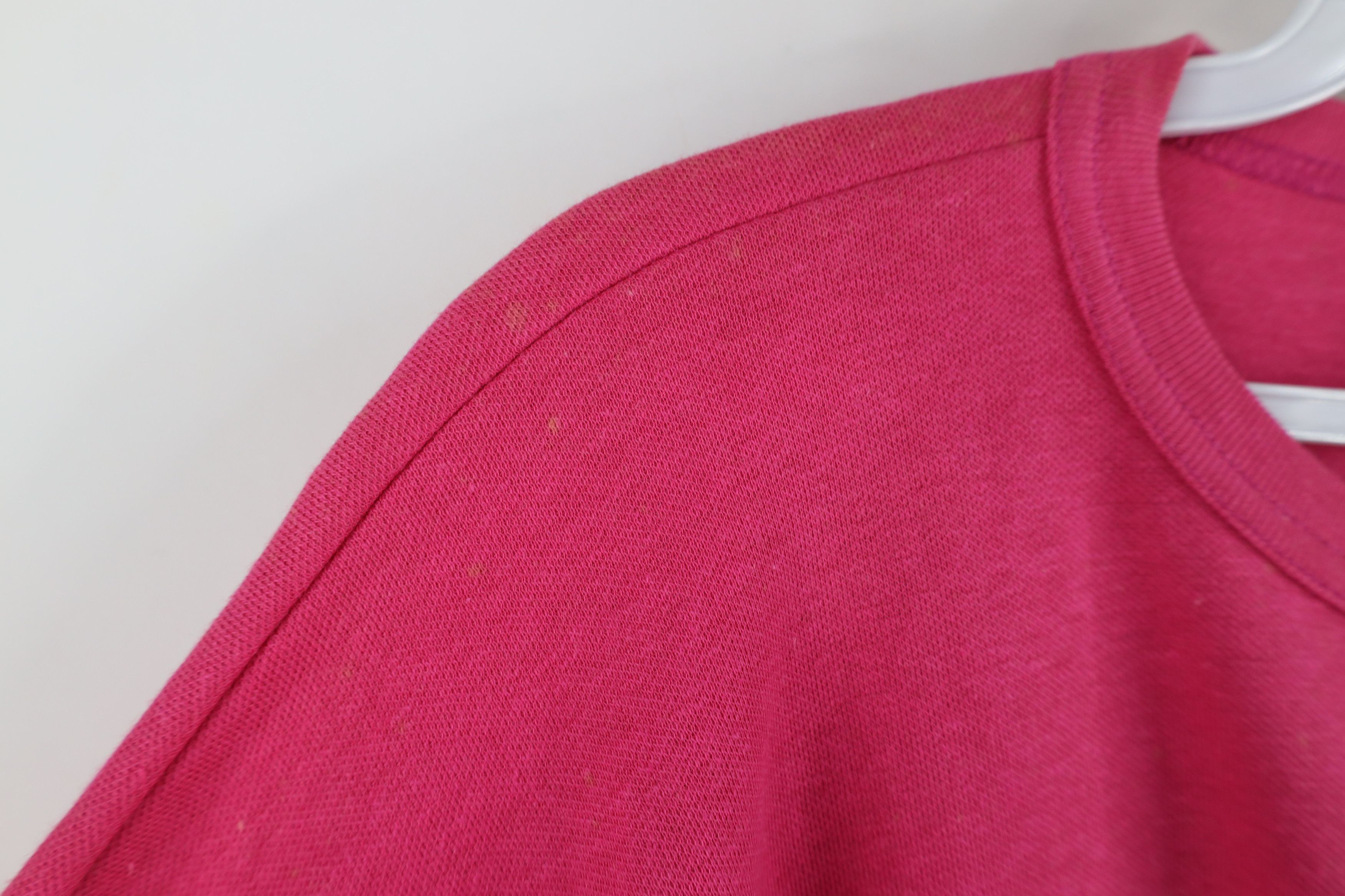 Vintage Deadstock Vintage 90s Stretwear Crewneck Sweatshirt Pink USA Size 3XL / US 20-22 - 10 Thumbnail