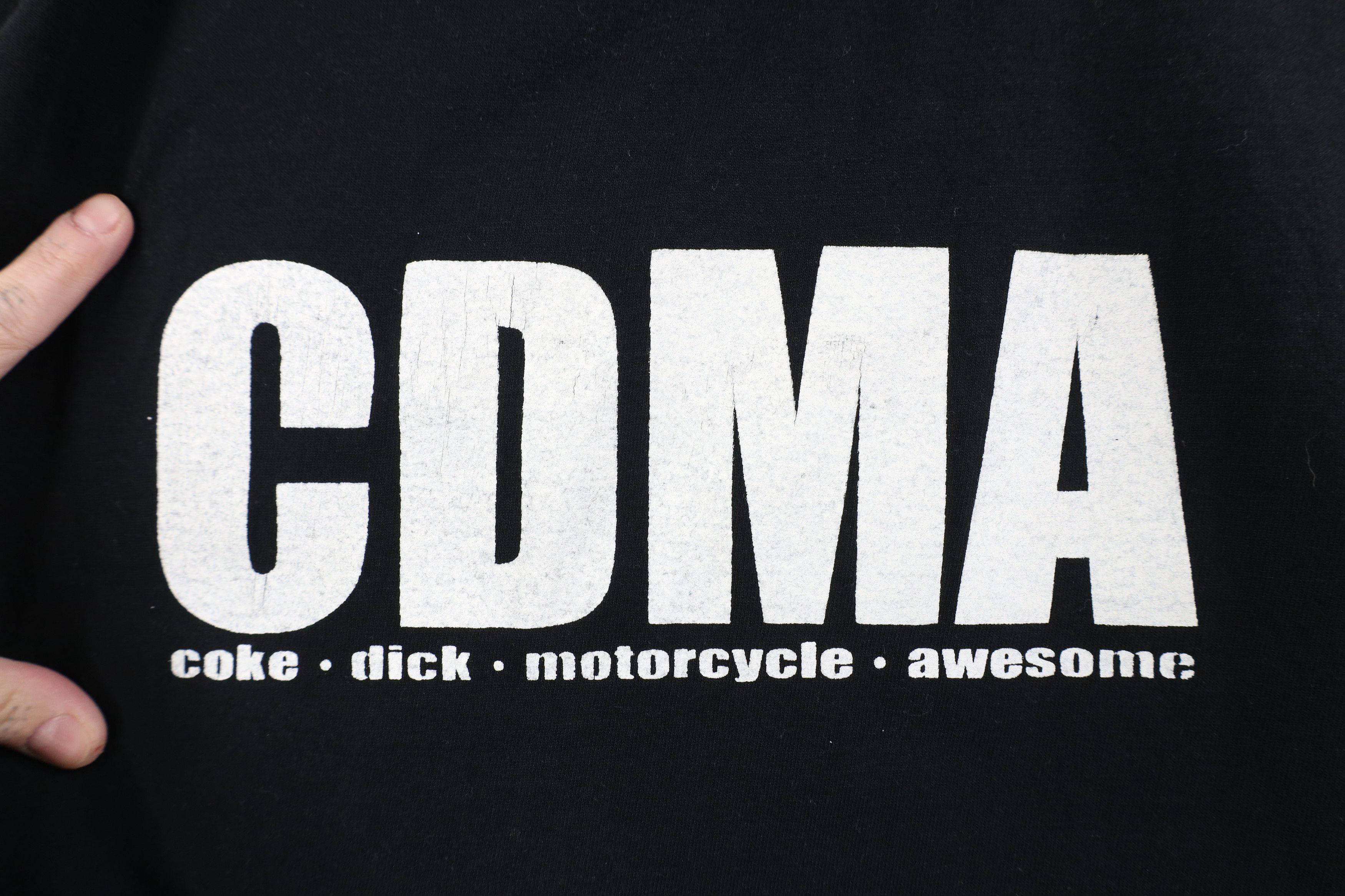 Vintage Vintage Y2K Coke Dick Motorcycle Awesome Band T-Shirt Black Size US XL / EU 56 / 4 - 4 Thumbnail