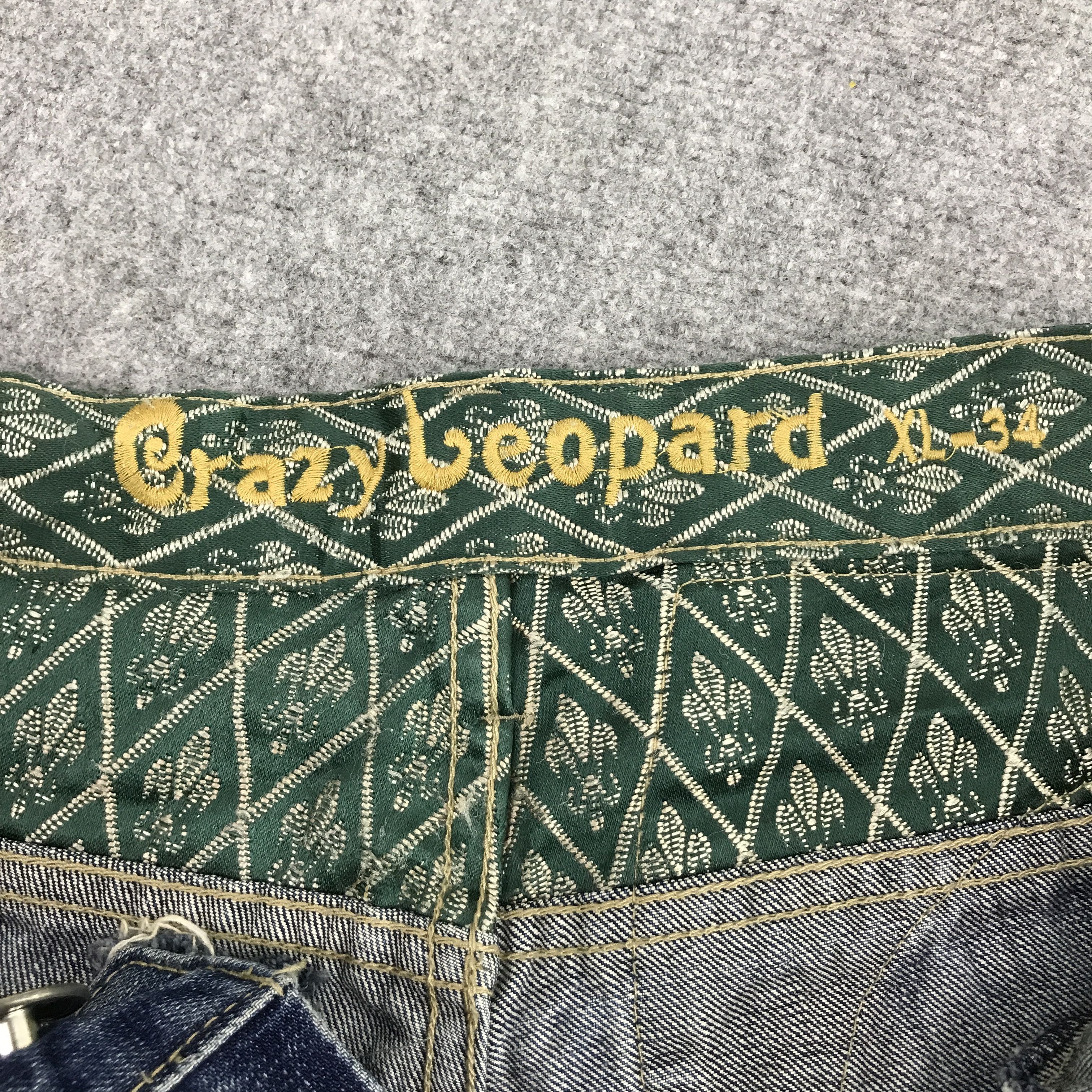 Japanese Brand 🔥CRAZY BEOPARD JAPAN STYLE DISTRESSED DENIM JEANS Size US 34 / EU 50 - 8 Thumbnail