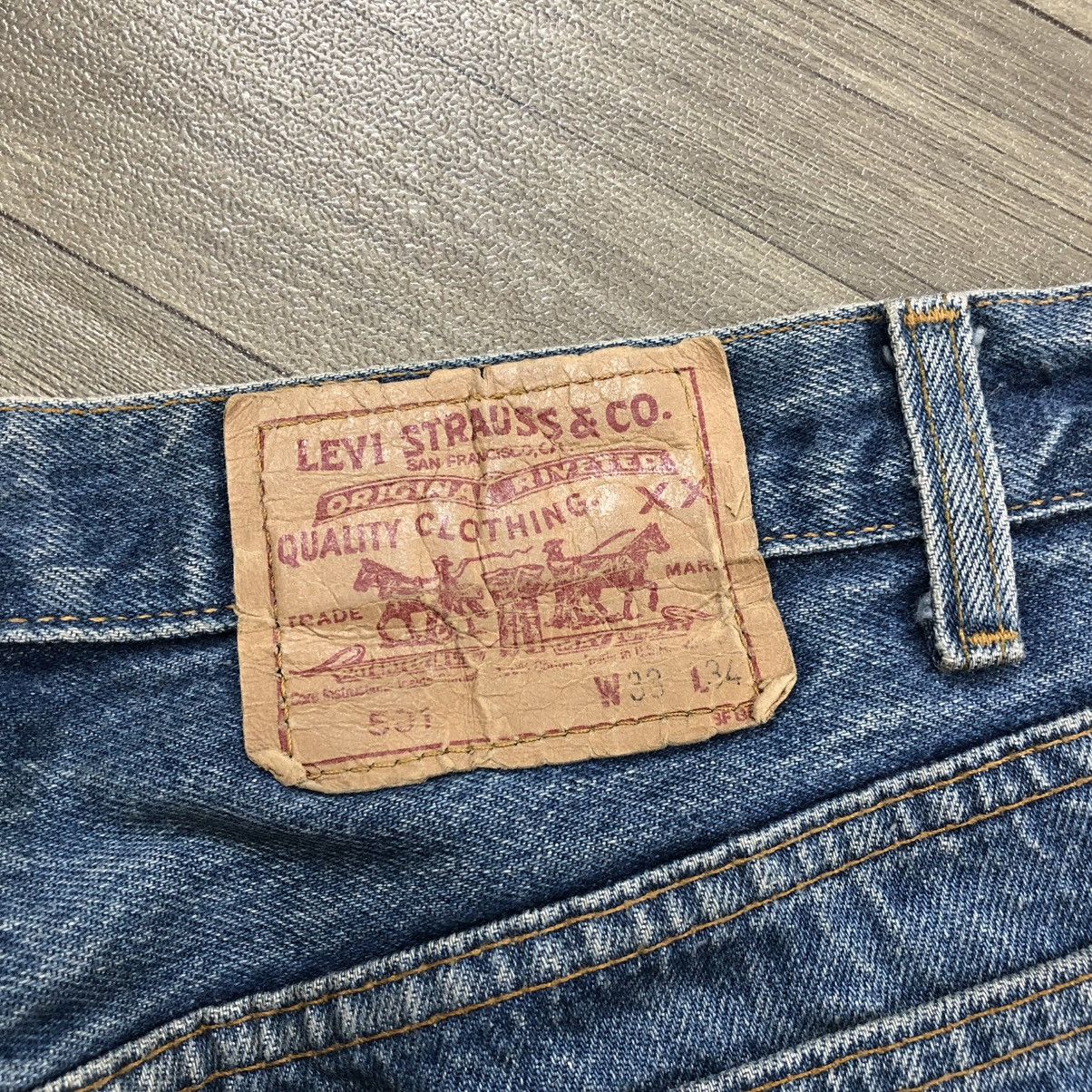 Levi's × Levi's Vintage Clothing 🇺🇸90’s Vintage Levis 501 #520 29x32 Straight Leg Faded Jeans Size US 33 - 17 Thumbnail