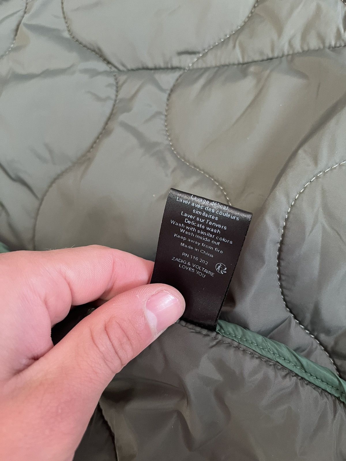 Zadig & Voltaire Zadig Voltaire Women Jacket Quilted Blaka Green RRP280$ Size S / US 4 / IT 40 - 4 Thumbnail