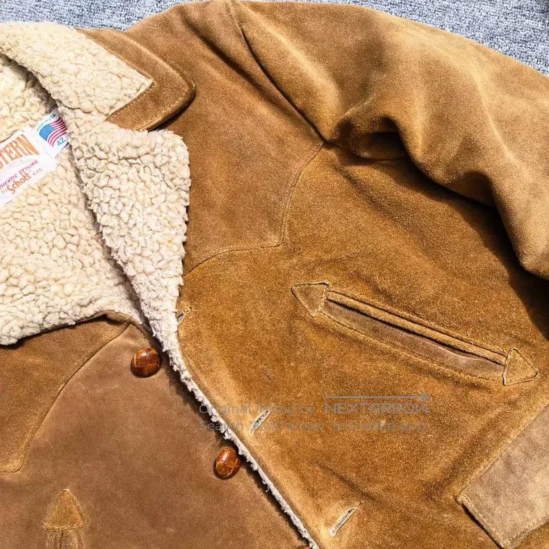 Schott Schott Thick and soft shearling cowhide farmer coat leathe Size US XXL / EU 58 / 5 - 2 Thumbnail