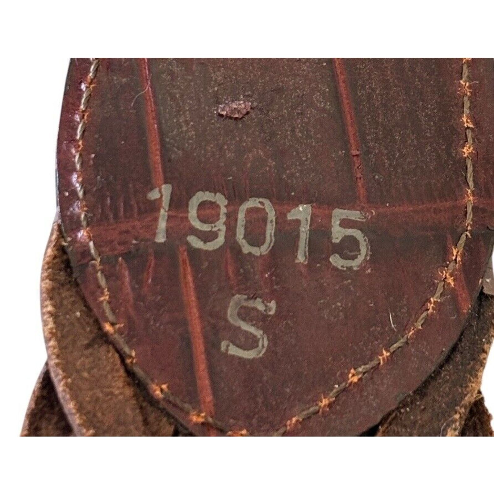 Brighton Brighton 1996 Double Brown Leather Woven Belt Silver Toggle Size ONE SIZE - 7 Thumbnail