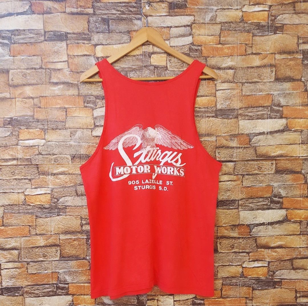 GOREWEAR × Vintage Vtg 90s Sturgis Broken Spoke Saloon Tanktop Size US L / EU 52-54 / 3 - 2 Thumbnail