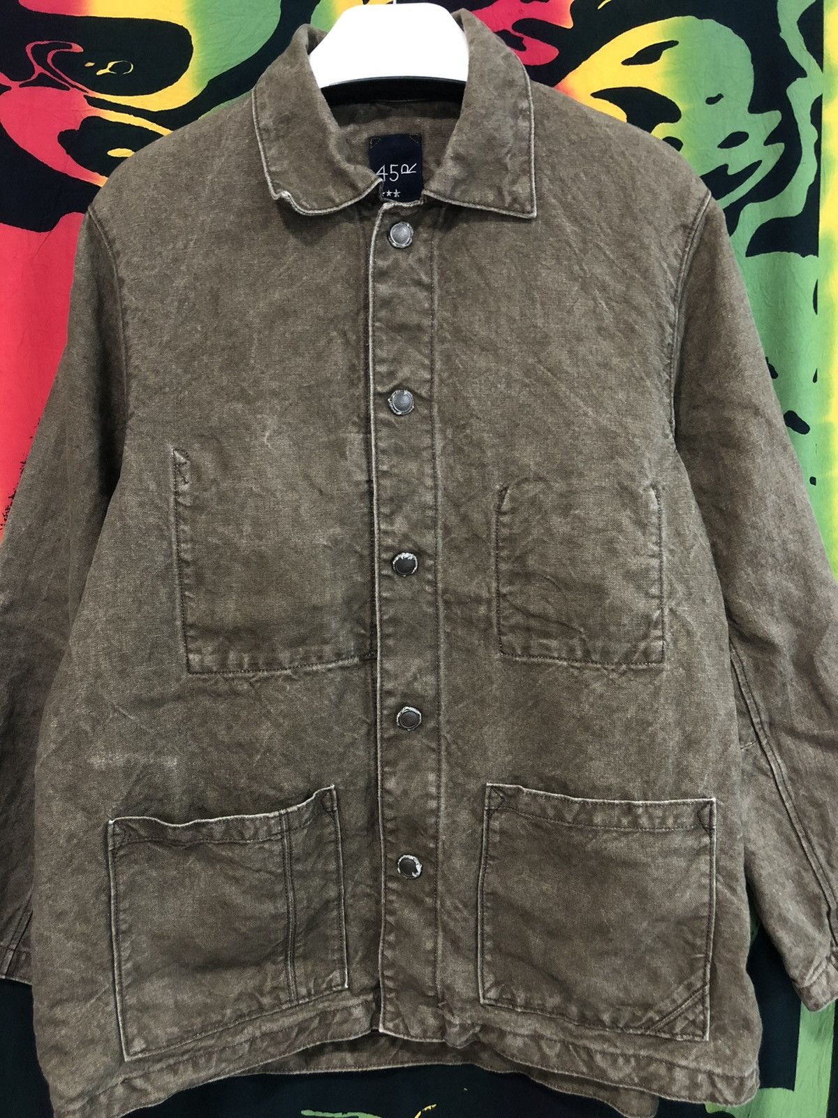 45rpm × Kapital 45rpm Japan rust linen shirt jacket Size US L / EU 52-54 / 3 - 17 Thumbnail