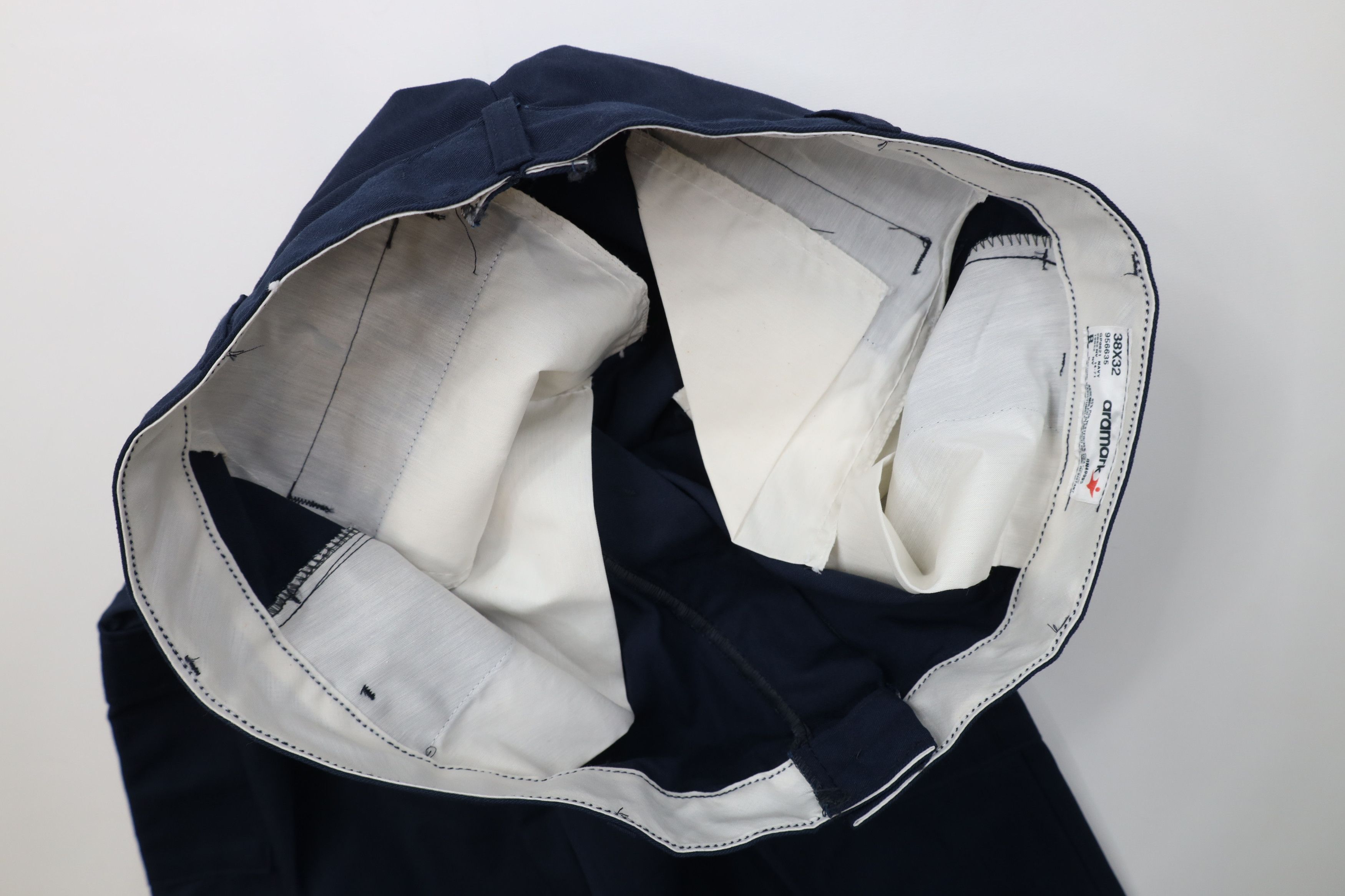 Vintage Vinage 90s Y2K Streetwear Wide Leg Cargo Pants Navy Blue Size US 38 / EU 54 - 7 Thumbnail