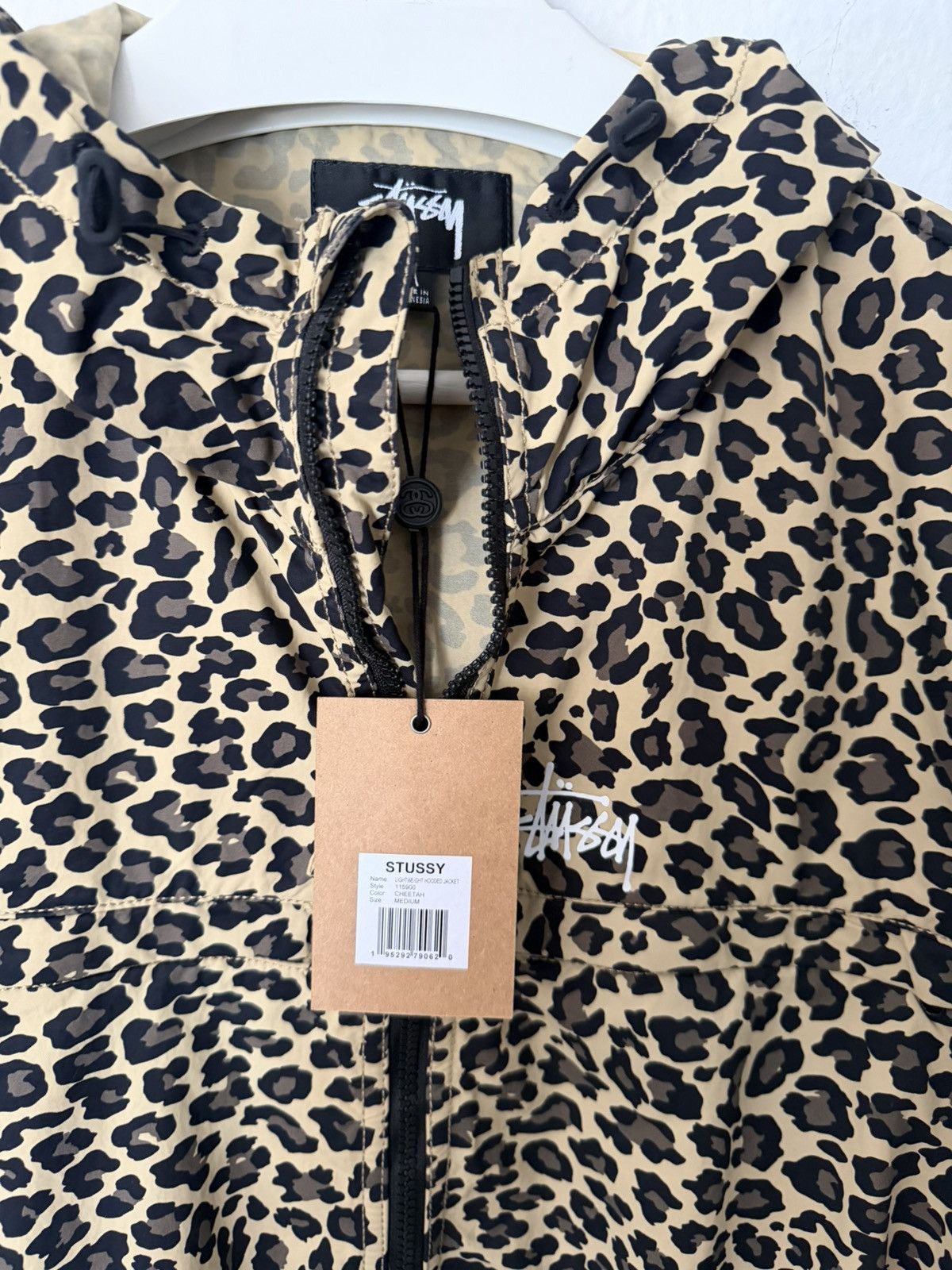 Stussy Stussy Lightweight Hooded Jacket Cheetah Size US M / EU 48-50 / 2 - 3 Thumbnail