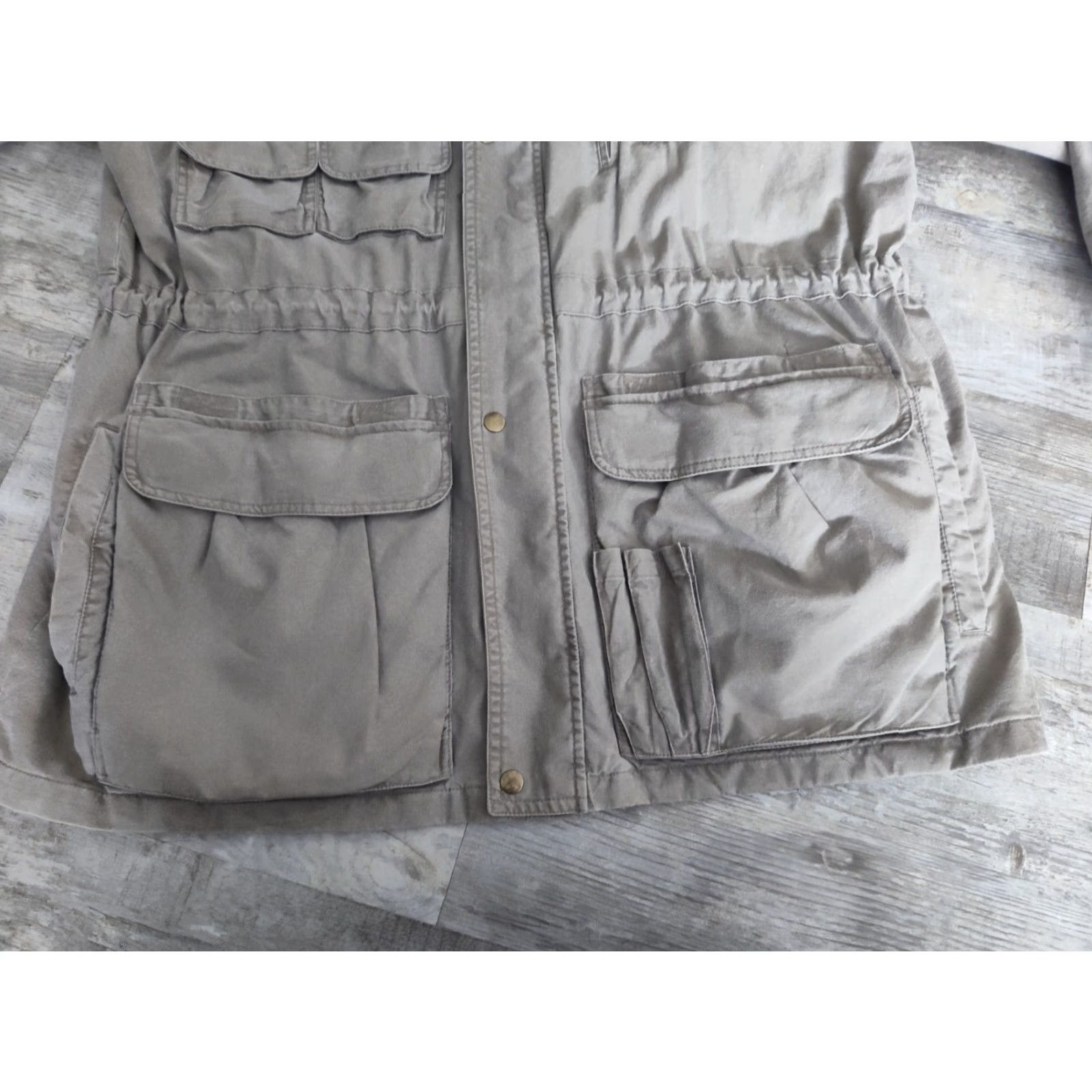 Orvis Vtg Orvis Mens Safari Fishing Military Utility Jacket Olive Green XL Packed Hood Size US XL / EU 56 / 4 - 4 Thumbnail