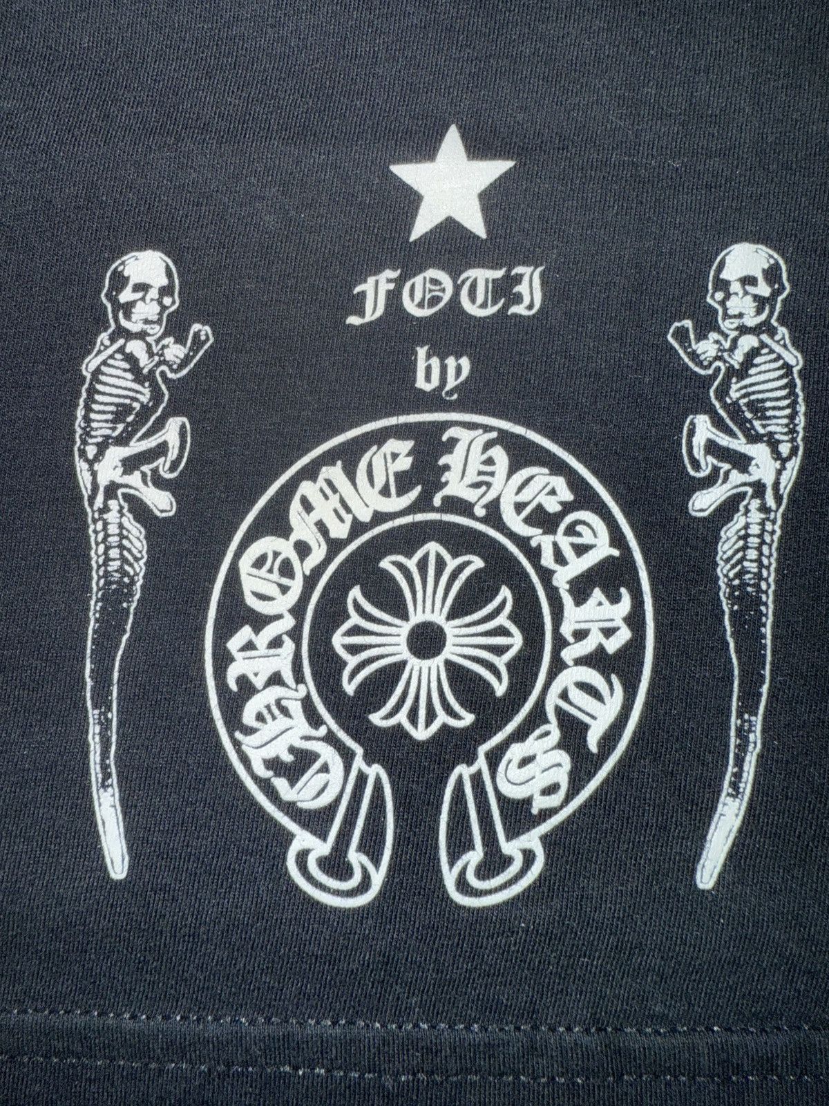 Chrome Hearts STEAL! Chrome Hearts X Foti Skeleton T-Shirt | Grailed