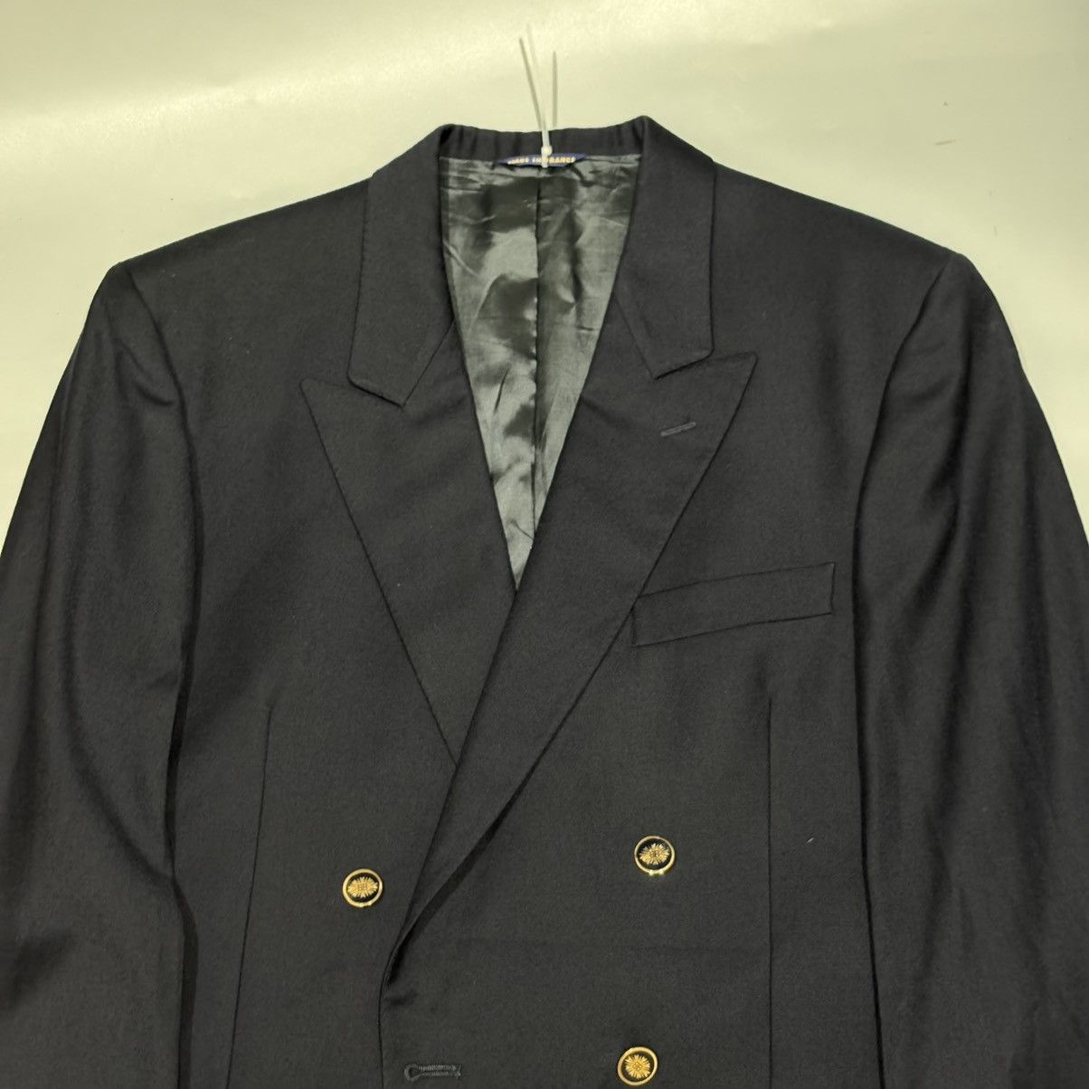 Balenciaga Vintage Balenciaga Double-Breasted Wool Suit Blazer Size 44R - 6 Thumbnail