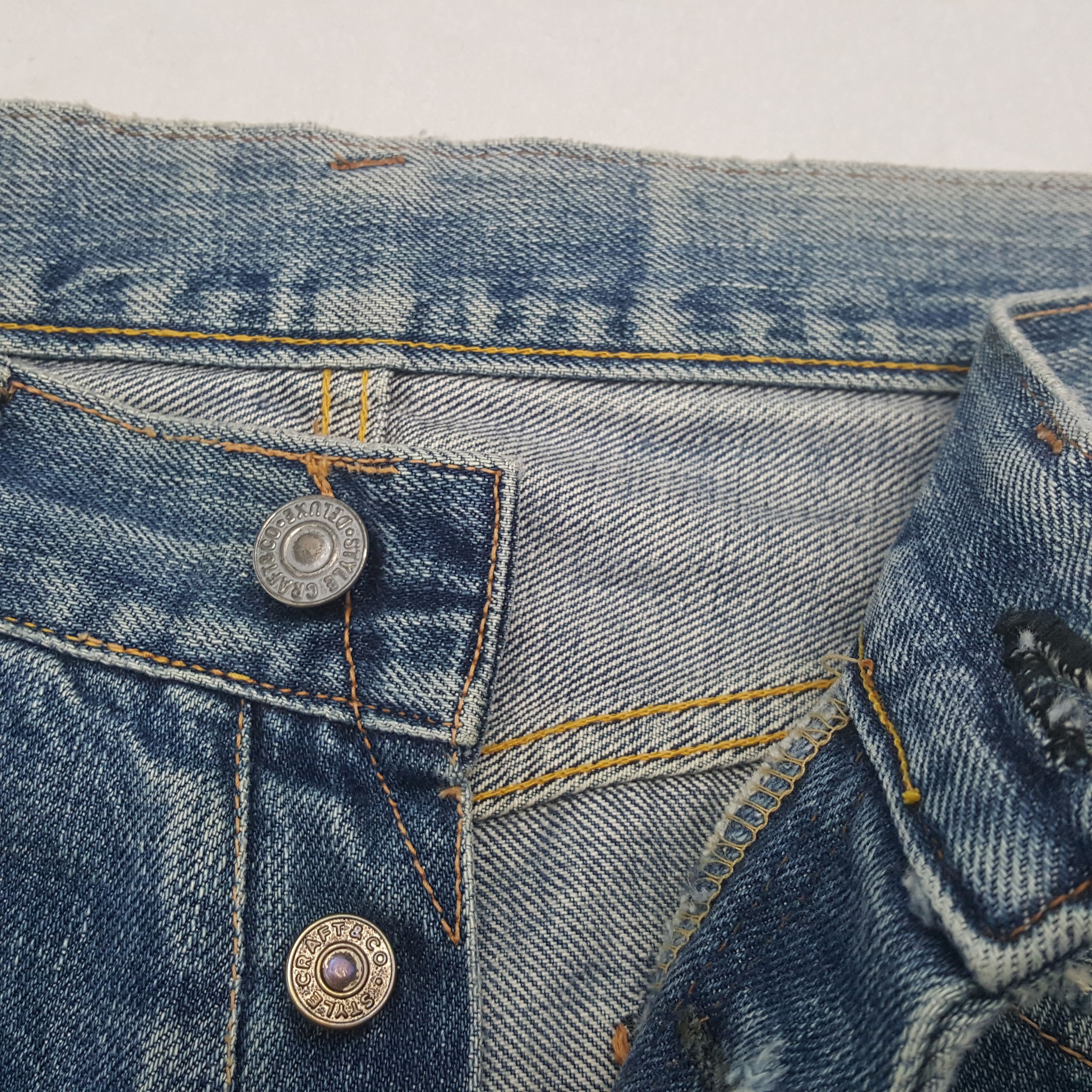 Evisu Evis Japanese Brand Streetwear Custom Daicock Jeans C297N6 Size US 27 - 13 Thumbnail
