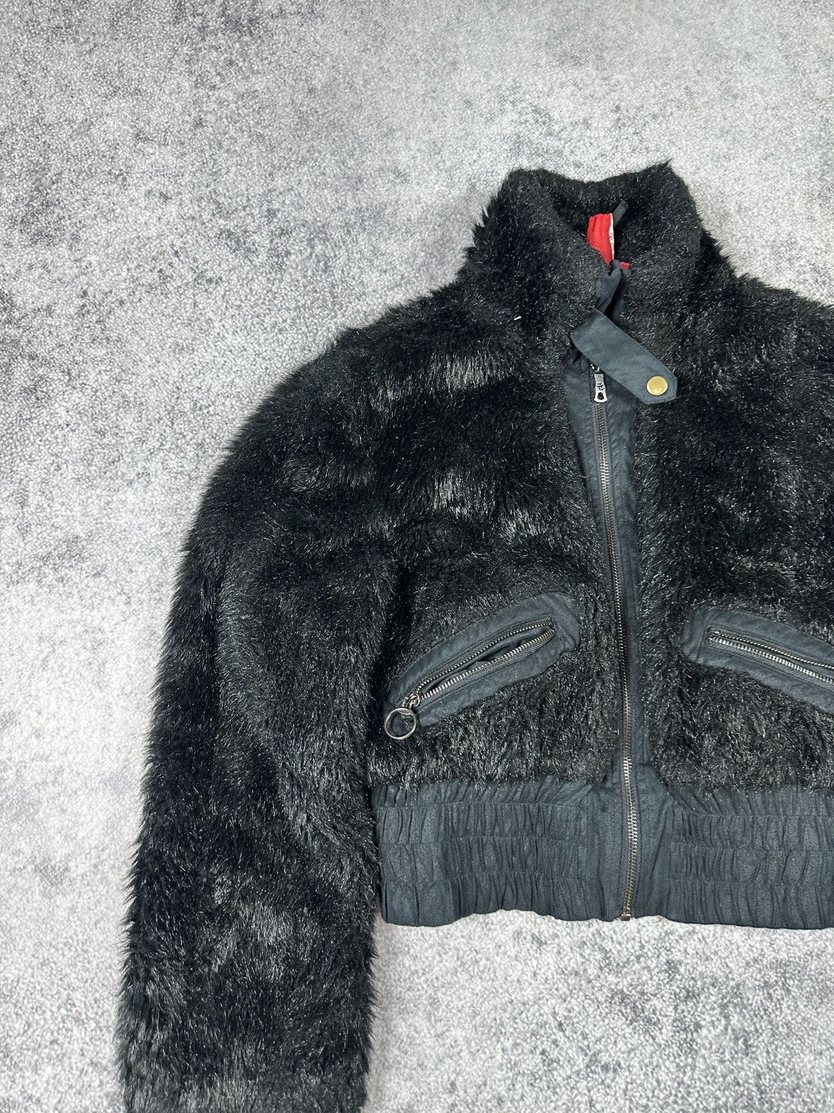 Vintage Y2K Vintage Fur Jacket Mohair Streetwear Opium Alt Rare VTg Size S / US 4 / IT 40 - 2 Thumbnail