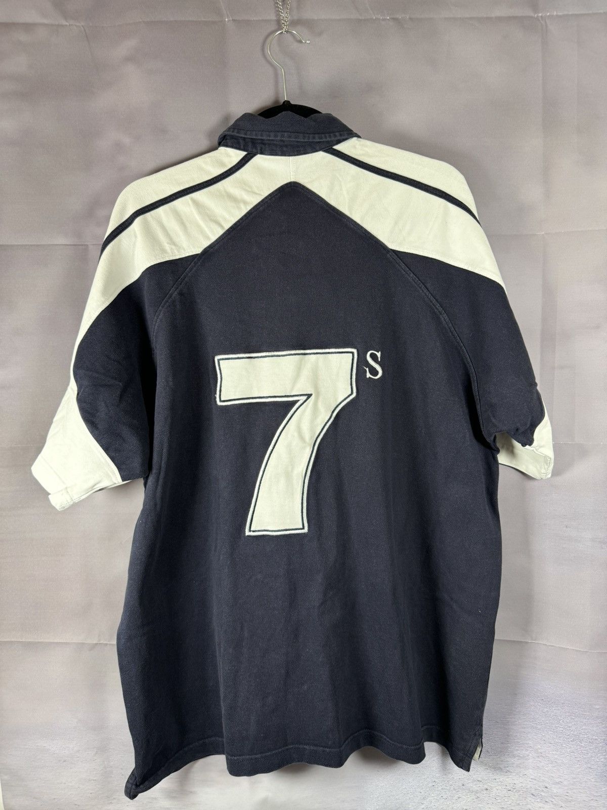 Vintage Matchworn Vintage Scotland Dubai Rugby #7 Jersey Large Size US L / EU 52-54 / 3 - 2 Thumbnail