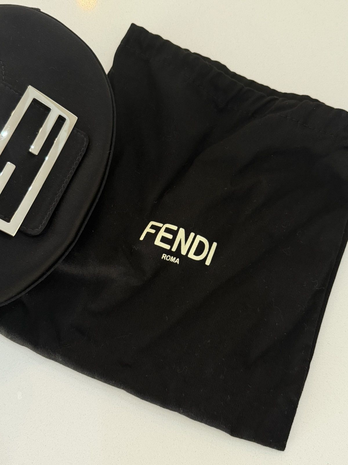 Fendi Fendi Satin Cookie bag in black Size ONE SIZE - 7 Thumbnail