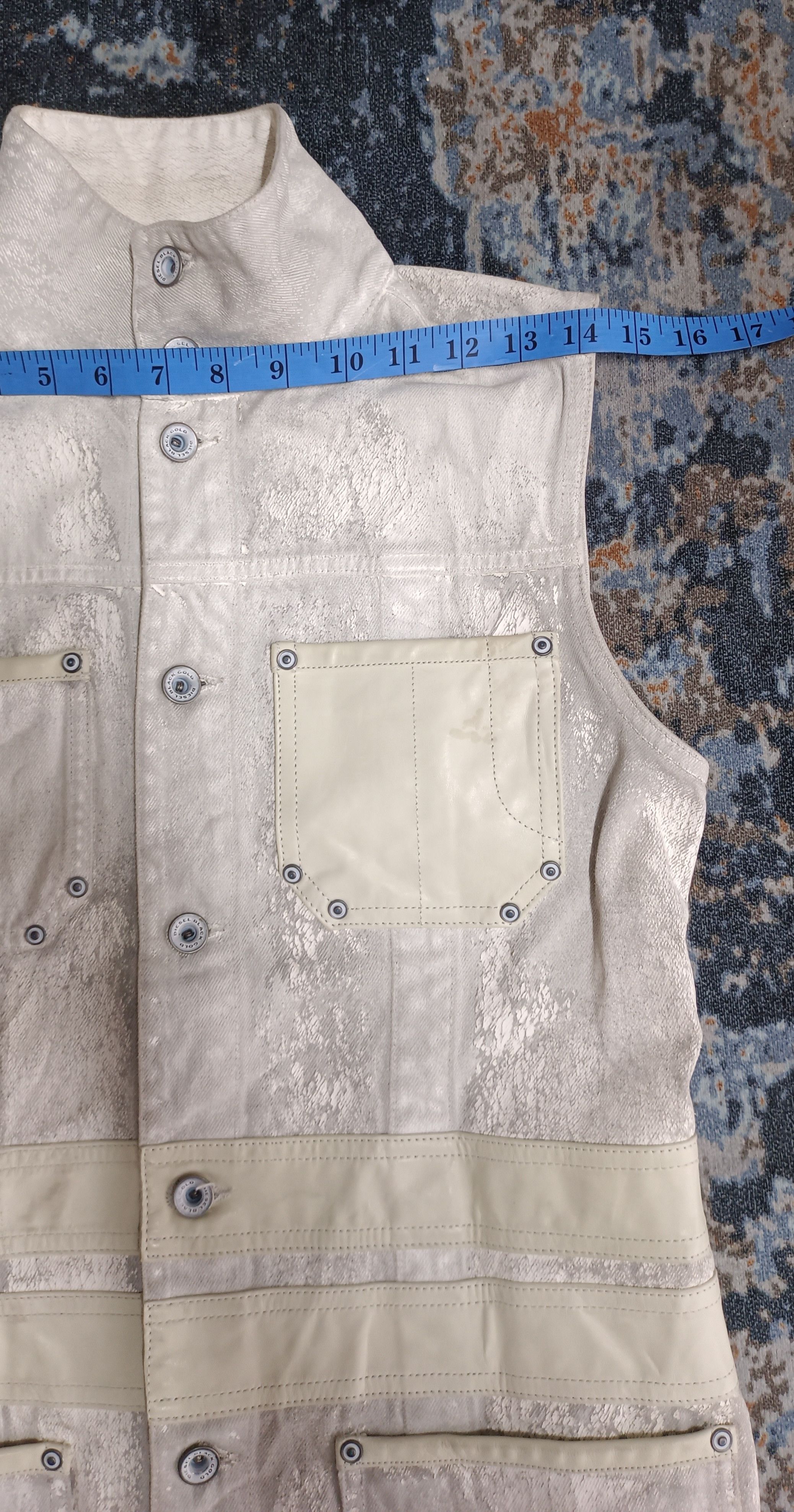 Diesel × Diesel Black Gold Diesel Black Gold Cow Leather Vest Jacket Size US S / EU 44-46 / 1 - 13 Thumbnail