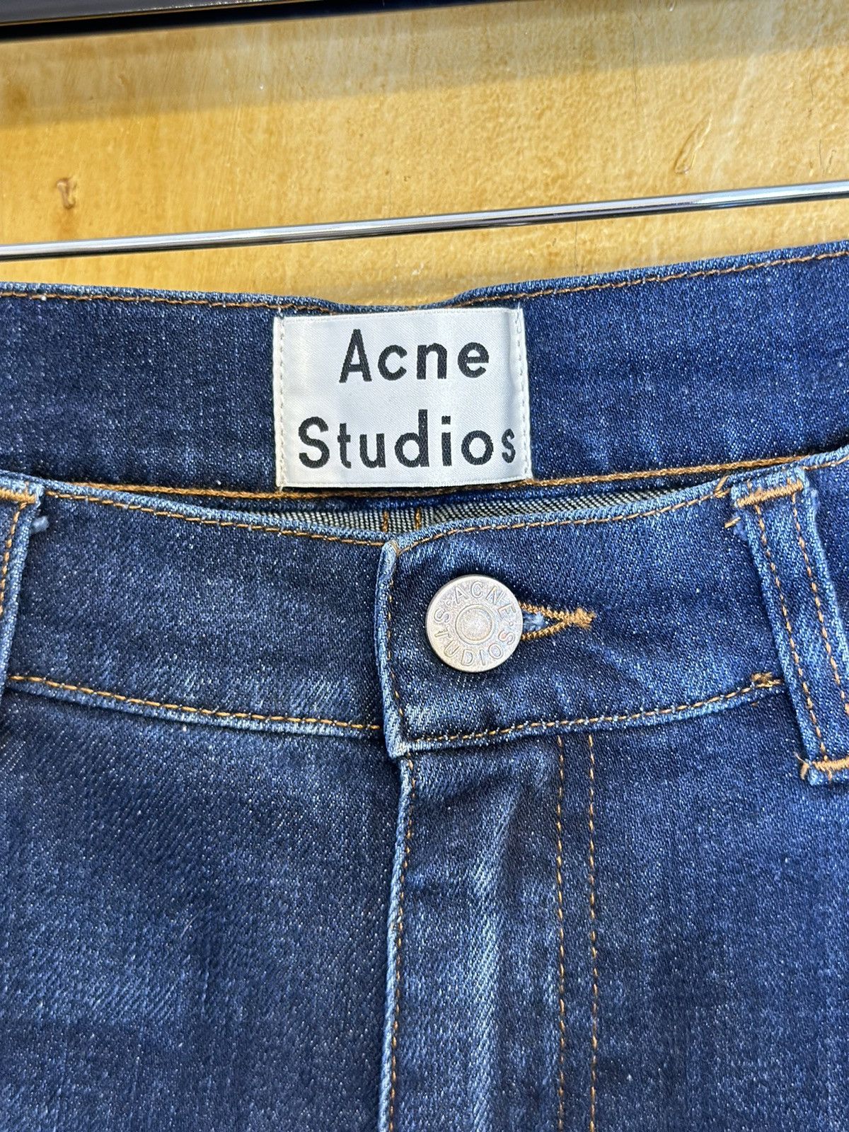 Acne Studios Dirty Wash “Thin” Spaniel Vint Denim Size US 32 / EU 48 - 3 Thumbnail