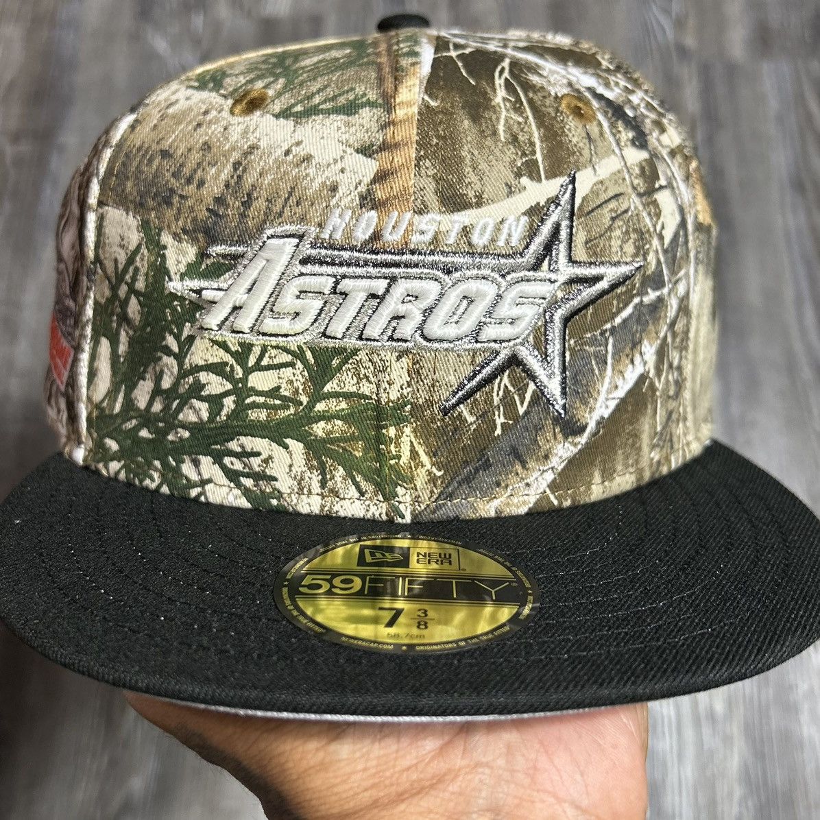 New Era Houston Astros Real Tree Metallic Astrodome Fitted | Grailed