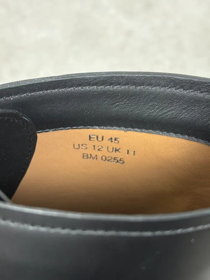 Givenchy AW2023 Givenchy Black Leather Combat Boots by Matthew Williams Size US 12 / EU 45 - 12 Thumbnail