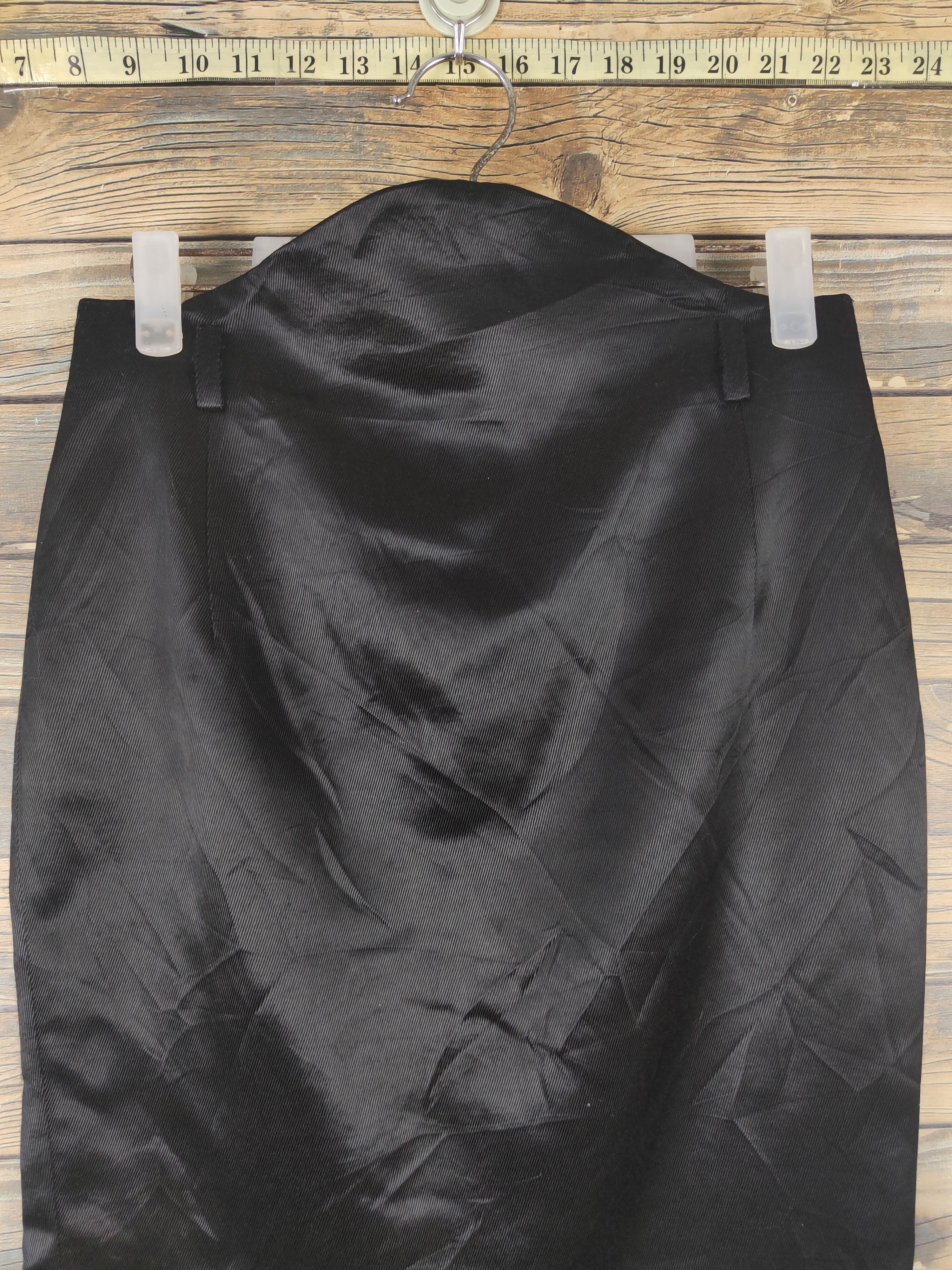 Japanese Brand × Vintage Luxury Design Amamy Black Mini Skirts Size 28" / US 6 / IT 42 - 2 Thumbnail