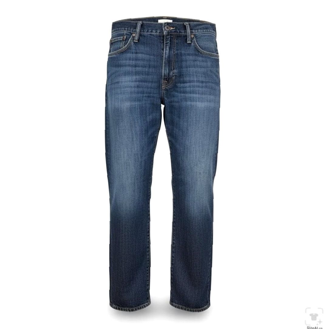 Lucky Brand Lucky Brand 363 Vintage Straight Jeans Mens 36x30 Blue Medium Wash Relaxed Denim logo patch 5-Pocket Zip Fly Regular Inseam 30 Size US 36 / EU 52 - 2 Thumbnail