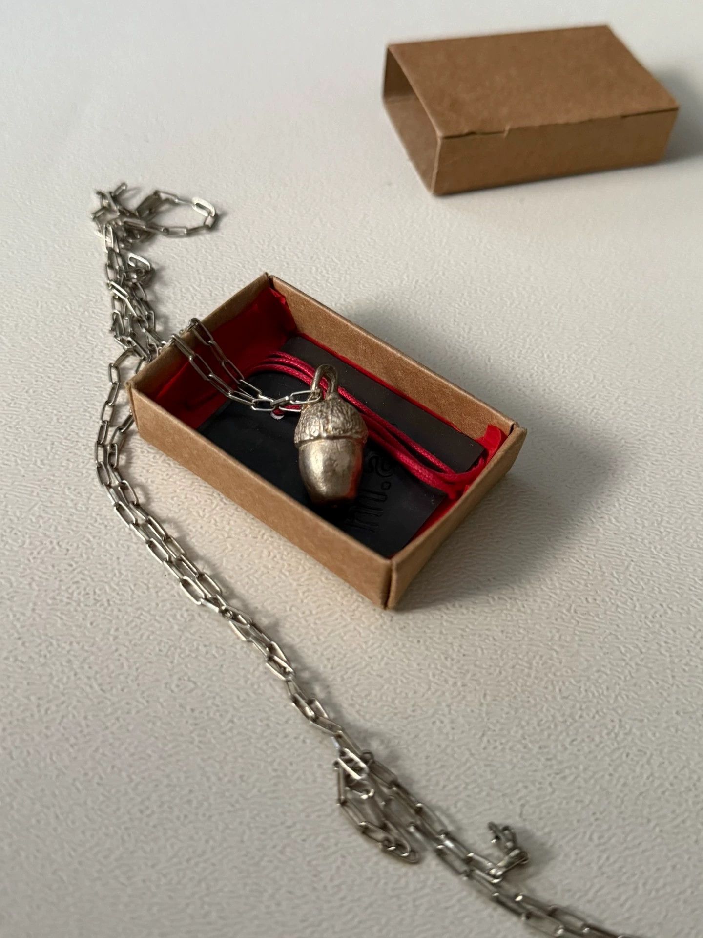 Ma+ M.a+ Maurizio Amedei Pinecone Silver Handmade Necklace Size ONE SIZE - 4 Thumbnail