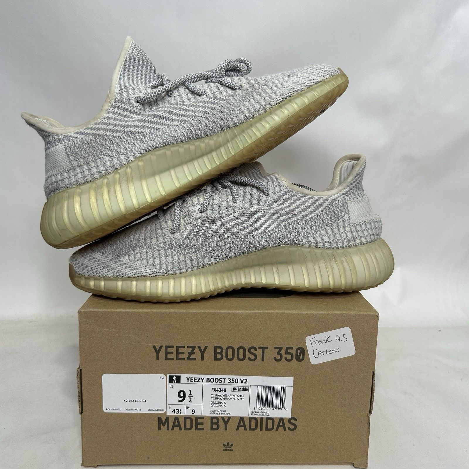 Adidas Adidas Yeezy Boost 350 V2 “Yeshaya Non-Reflective” Size US 9.5 / EU 42-43 - 3 Thumbnail