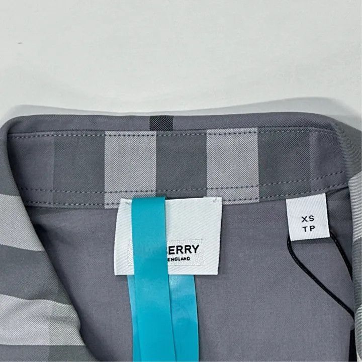 Burberry Burberry Burberry Gray Plaid Zip Long Sleeve Shirt-2507 Size US XS / EU 42 / 0 - 3 Thumbnail