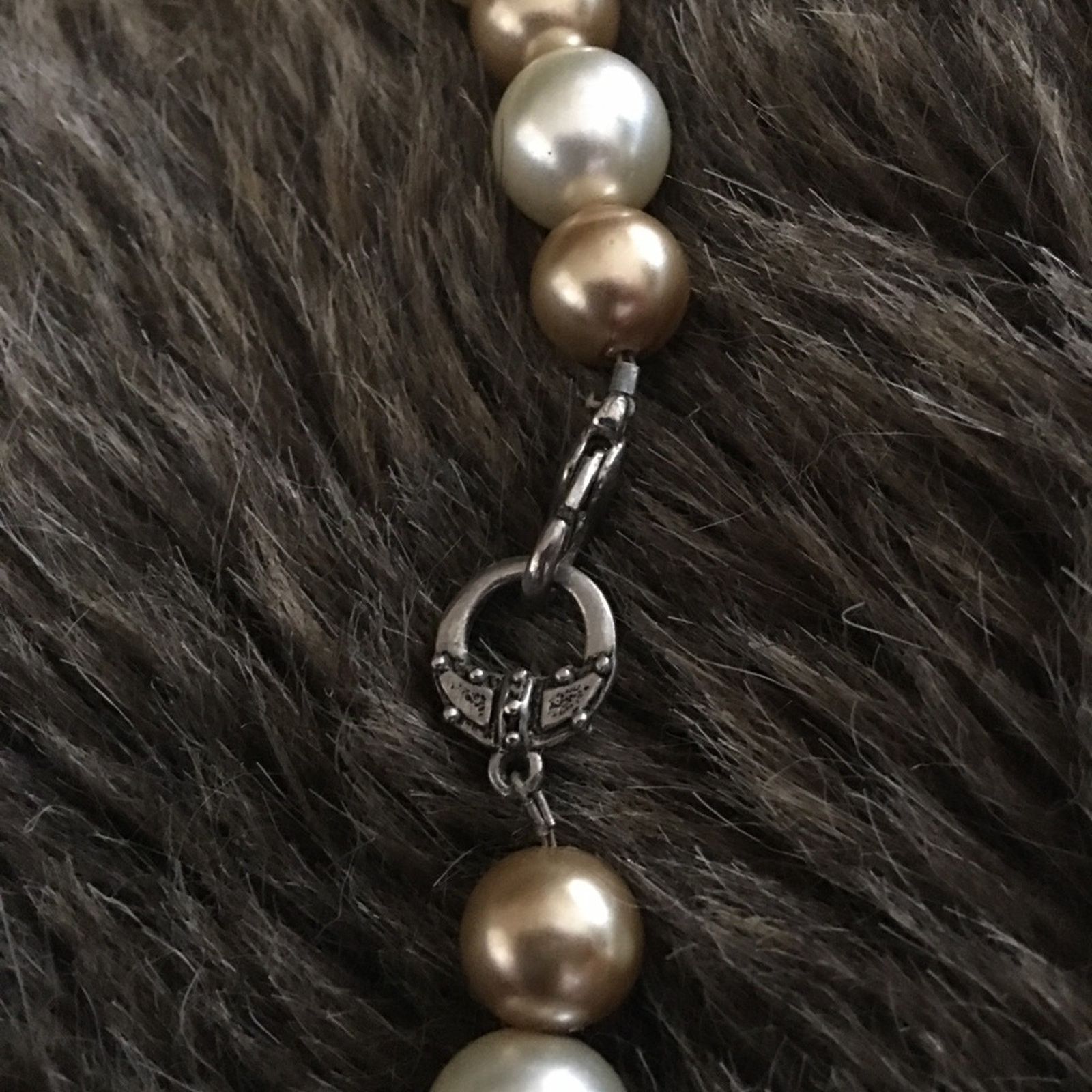 Vintage Vintage multi tone glass pearl bead necklace Size ONE SIZE - 8 Thumbnail